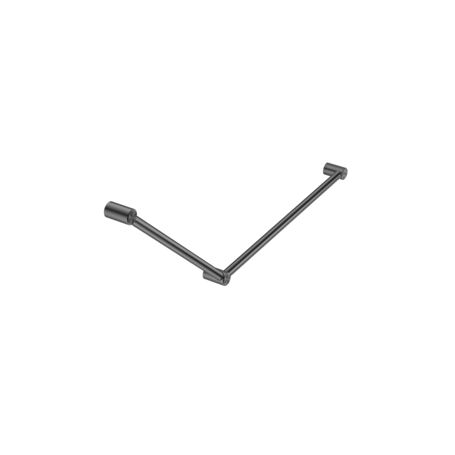 Mecca Care 32mm DDA Grab Rail Set 45 Degree 750X900mm Gun Metal