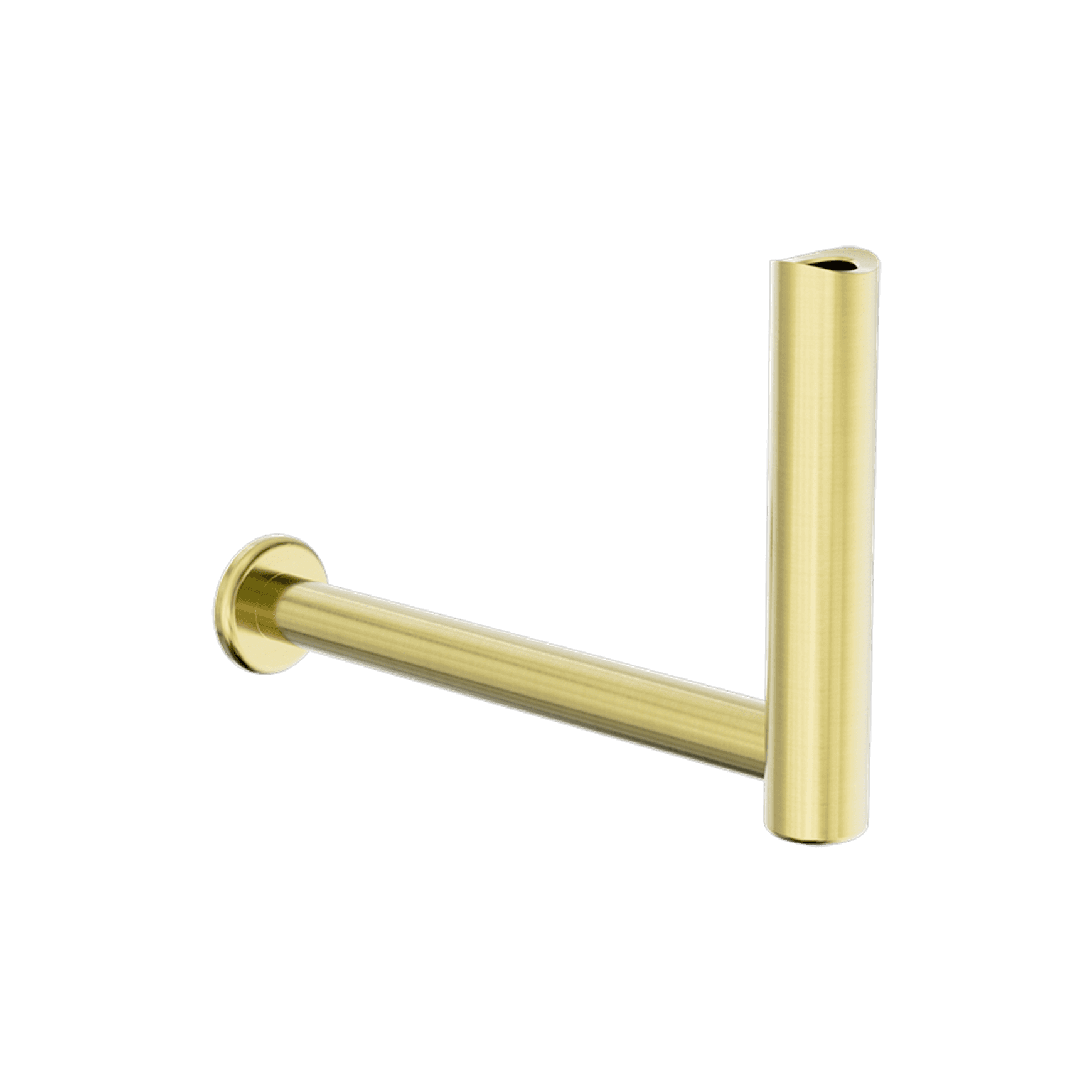 Mecca Care Add-On Fixed-Mount Toilet Roll Holder Brushed Gold