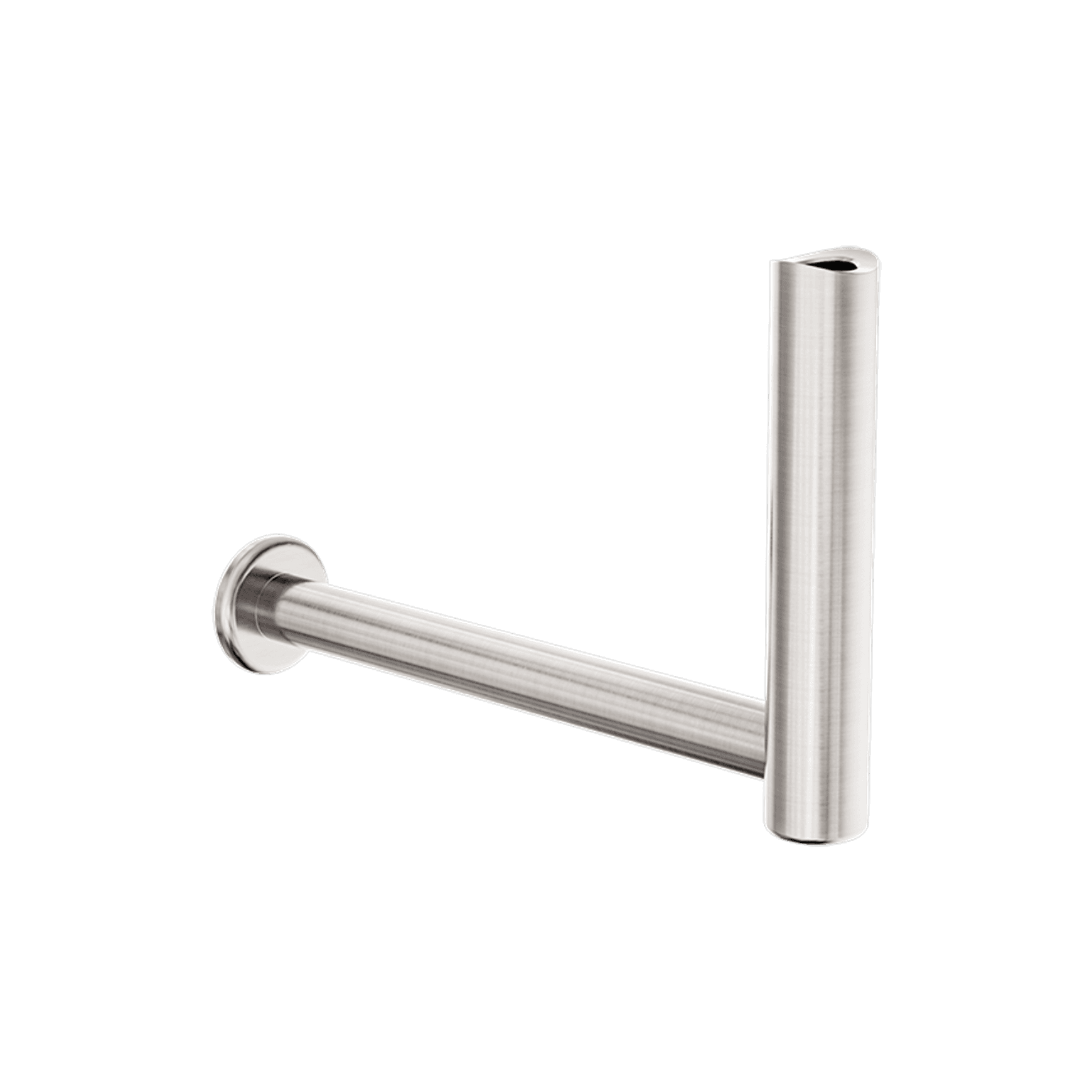 Mecca Care Add-On Fixed-Mount Toilet Roll Holder Brushed Nickel