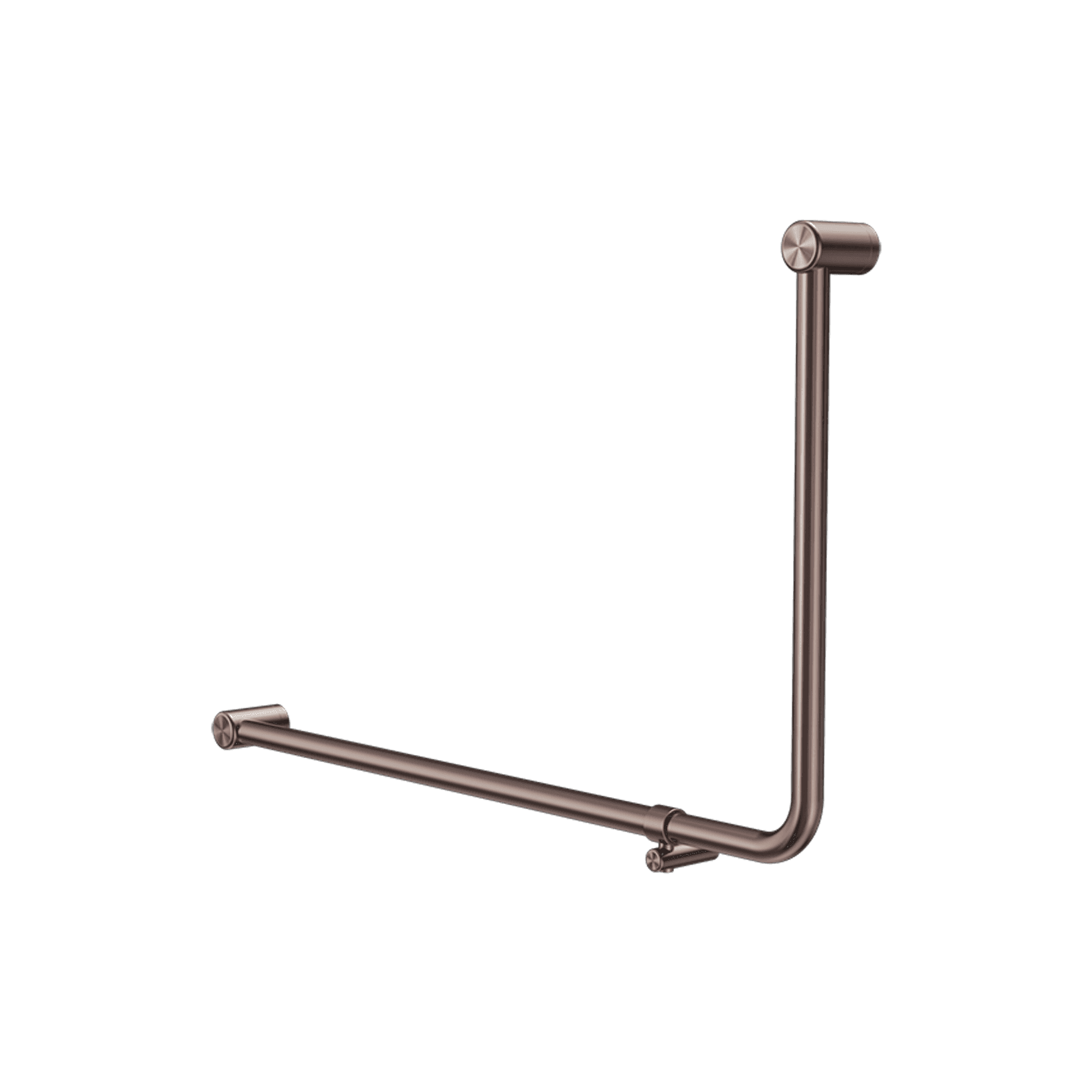 Mecca Care 32mm Ambulant 90 Degree Bent Tube Grab Rail 600X1000mm Brushed Bronze