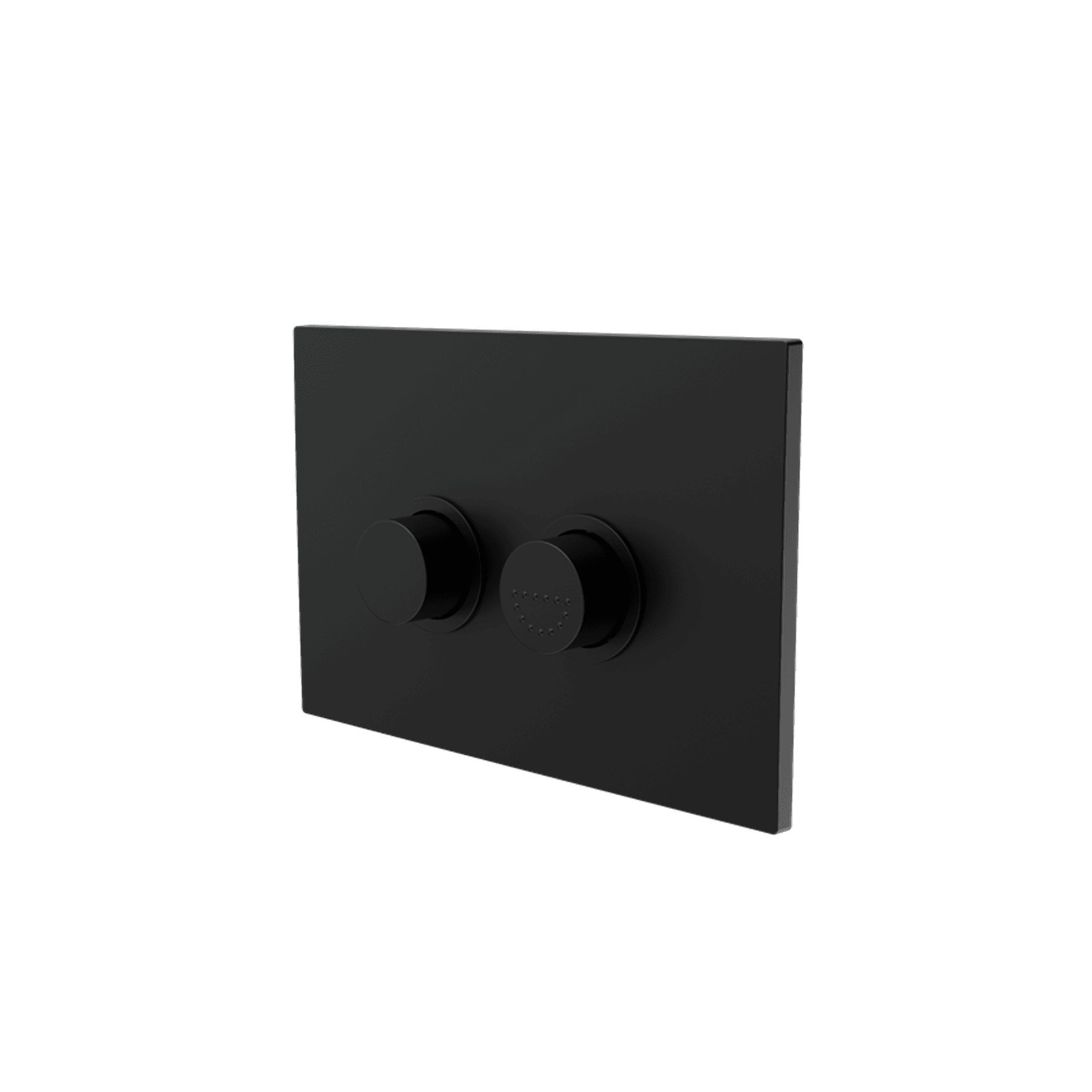 Mecca Care Raised Disabled Care Pneumatic Flush Buttons Plate DDA Compliant Matte Black