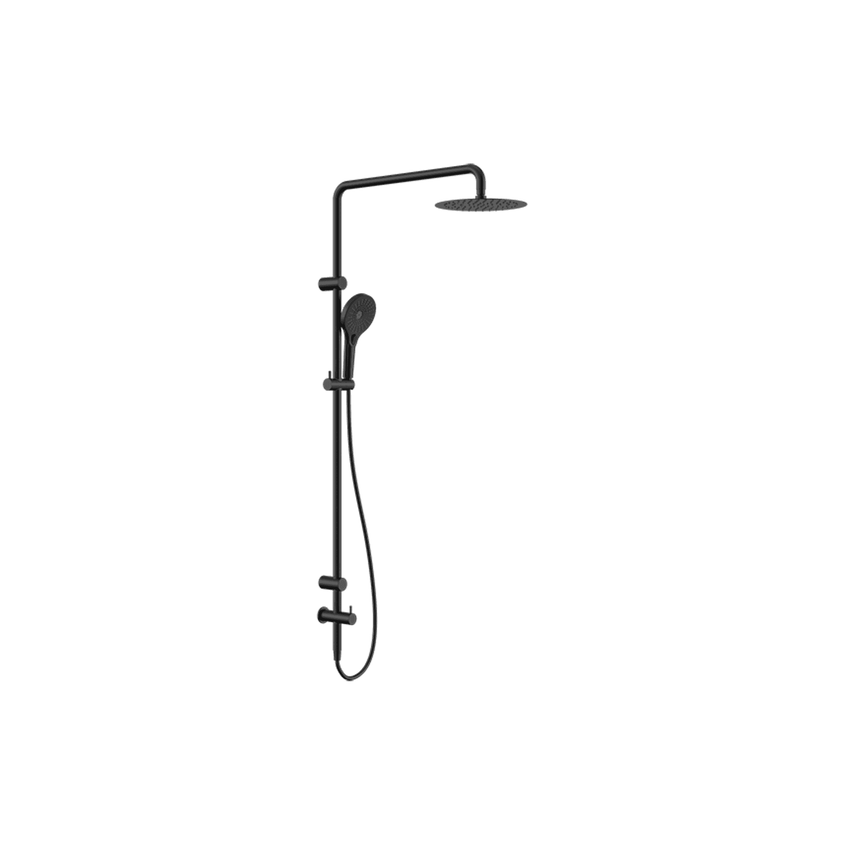 Mecca Care 25mm Grab Rail 900mm Twin Shower Set Matte Black