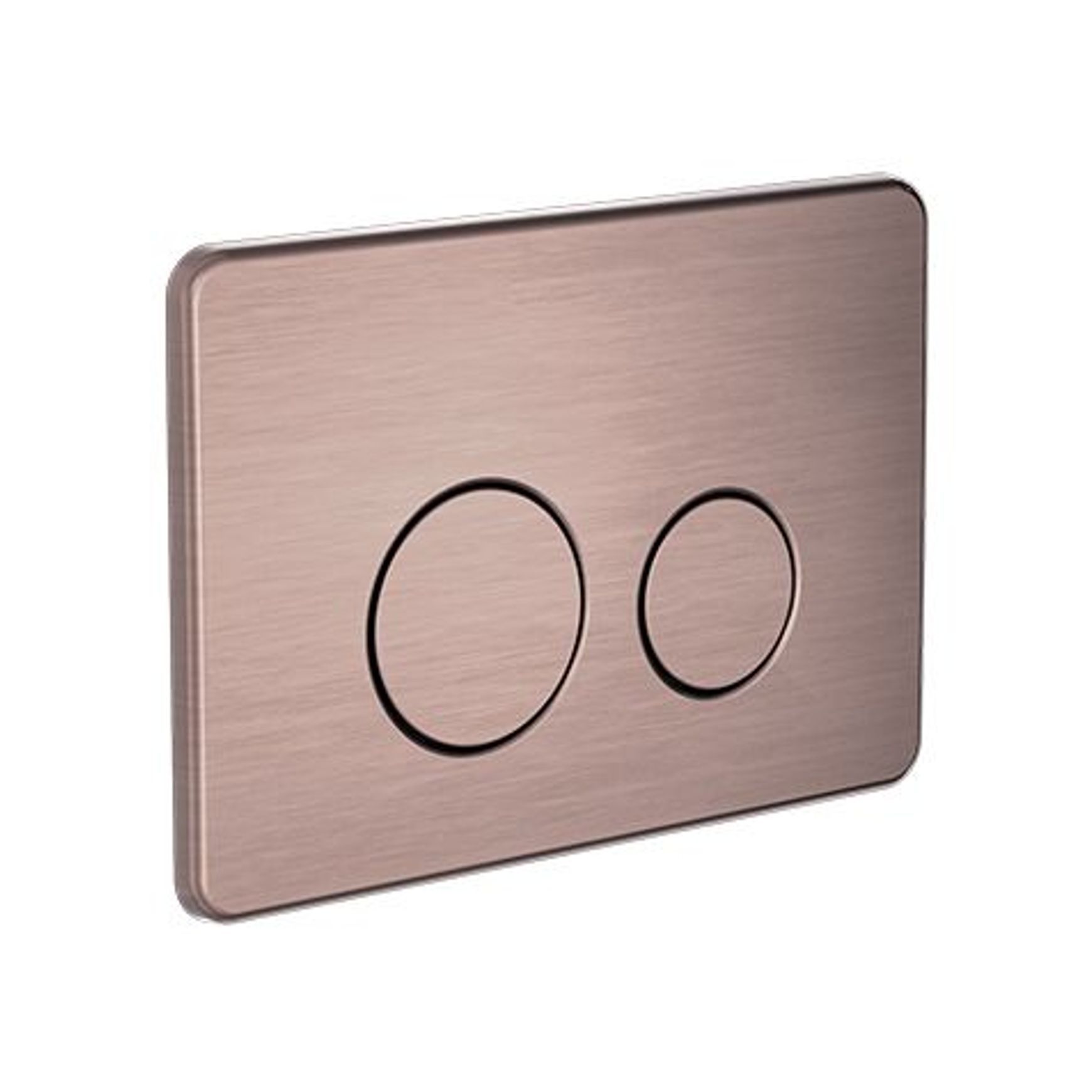 In Wall Toilet Push Plate Brushed Bronze