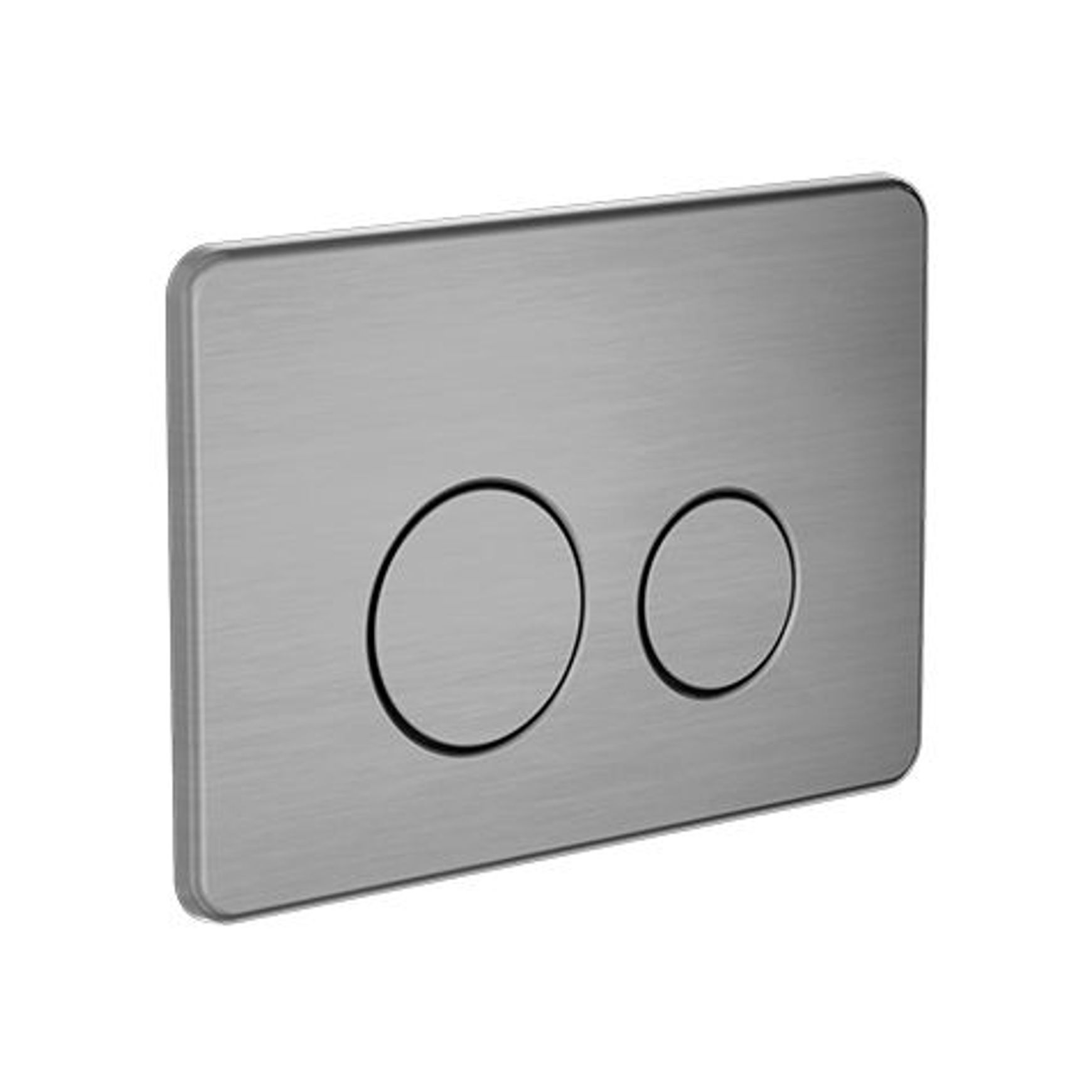 In Wall Toilet Push Plate Gun Metal