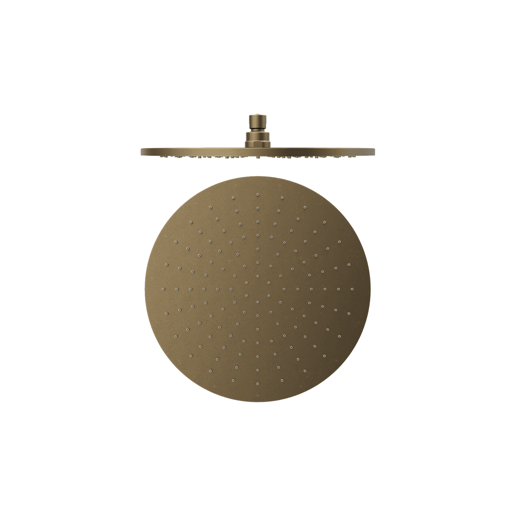 300mm Round Shower Head Tumbled Antique Brass