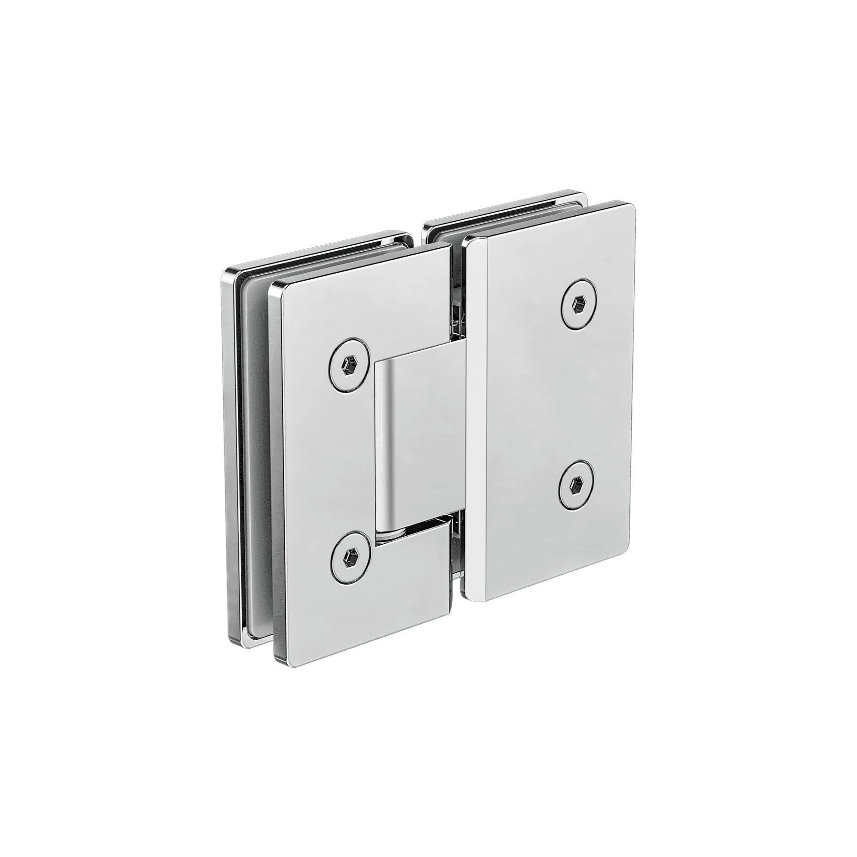 180 Degree Glass To Glass Shower Hinge 10mm Glass Chrome