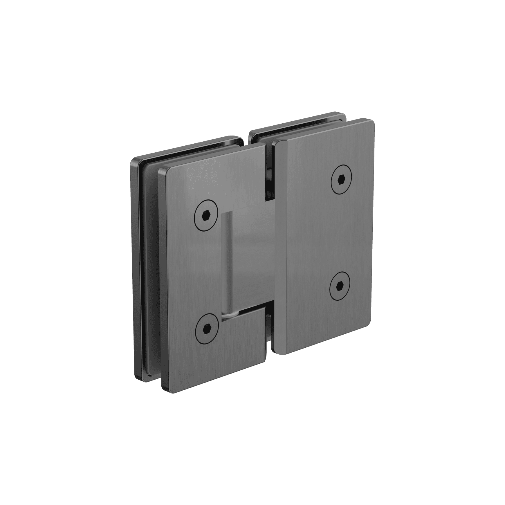180 Degree Glass To Glass Shower Hinge 10mm Glass Gun Metal