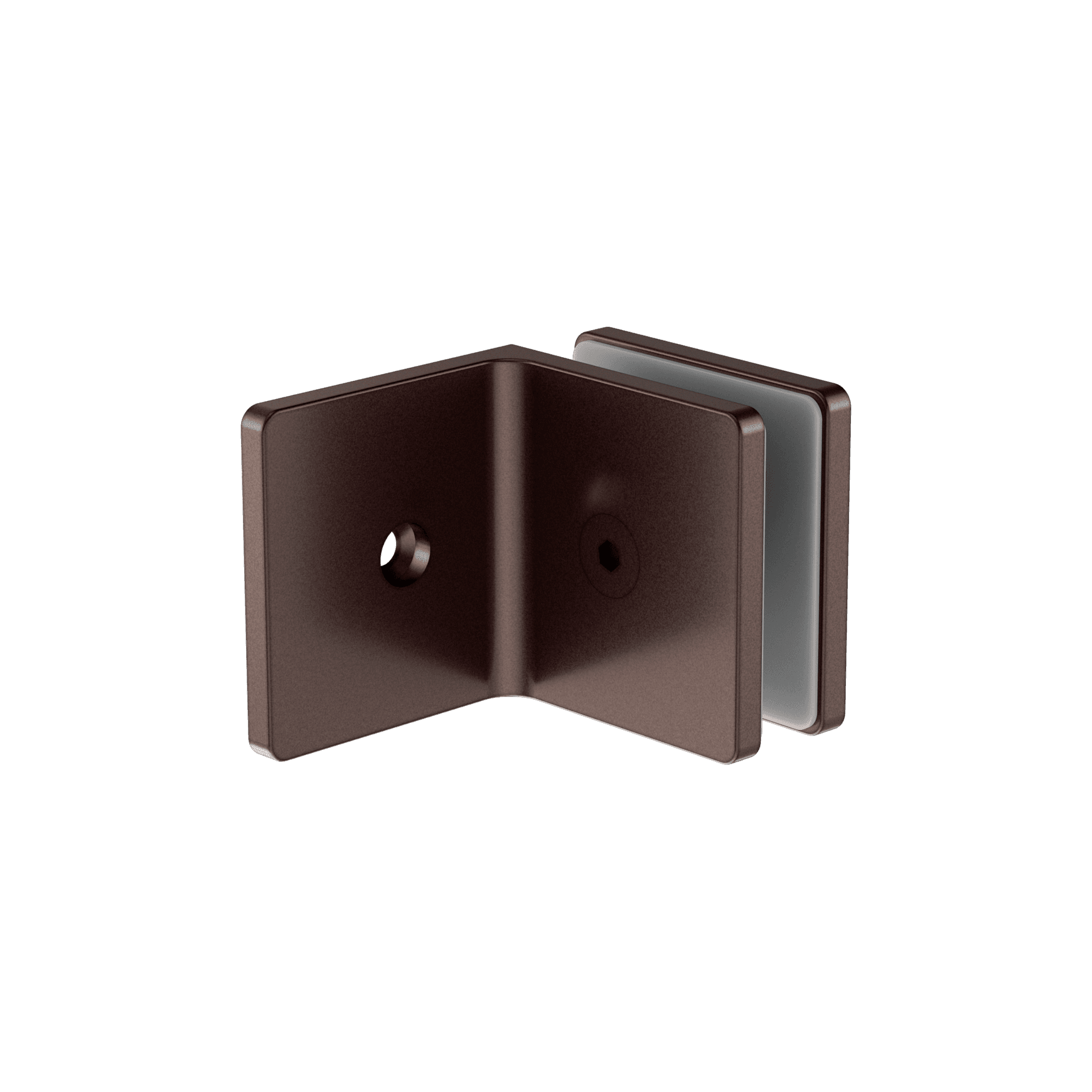 90 Degree Glass To Wall Bracket 10mm Glass Rome Bronze