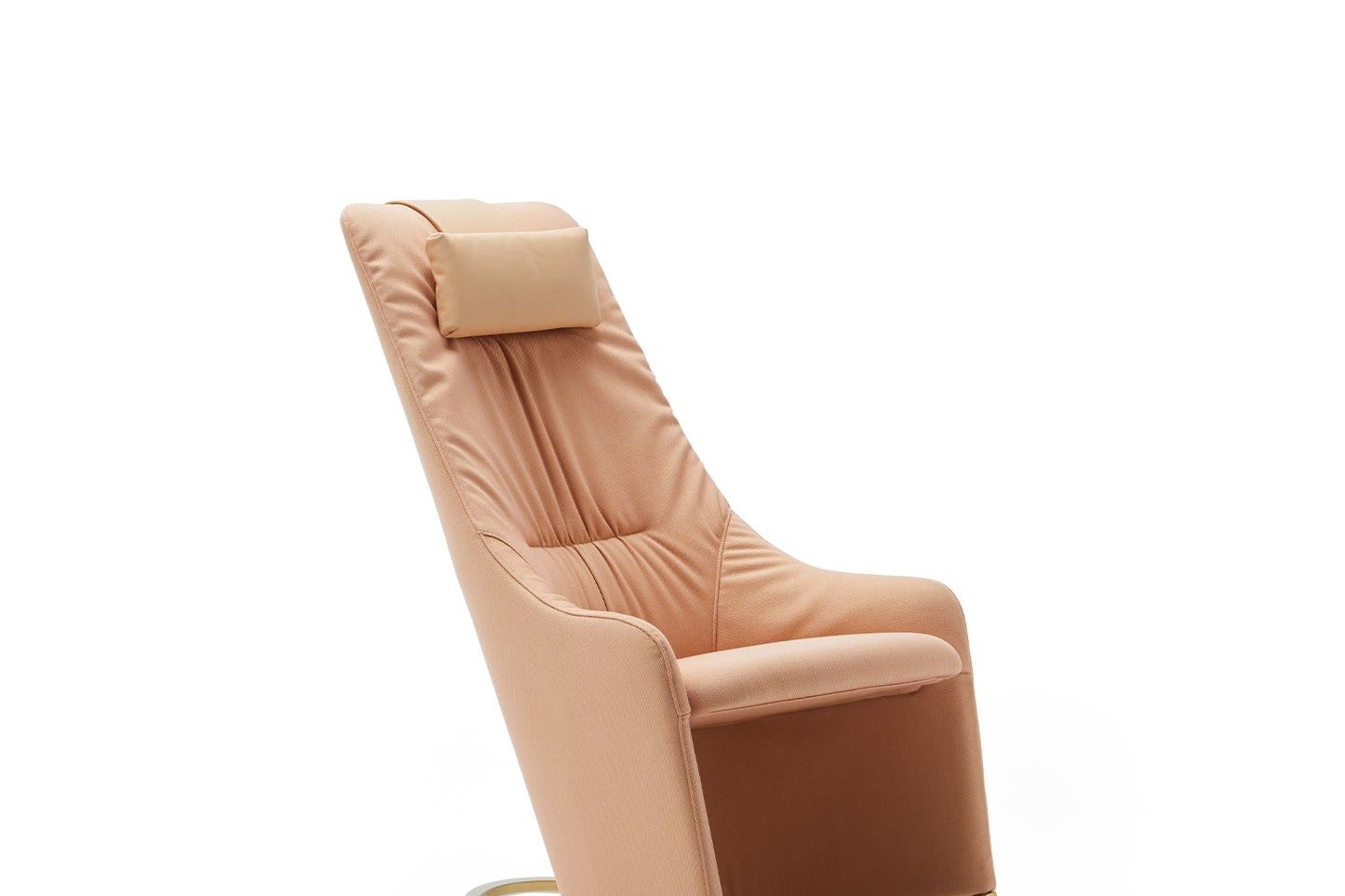 Nagi High Rocking Armchair - Soft Upholstery & Headrest