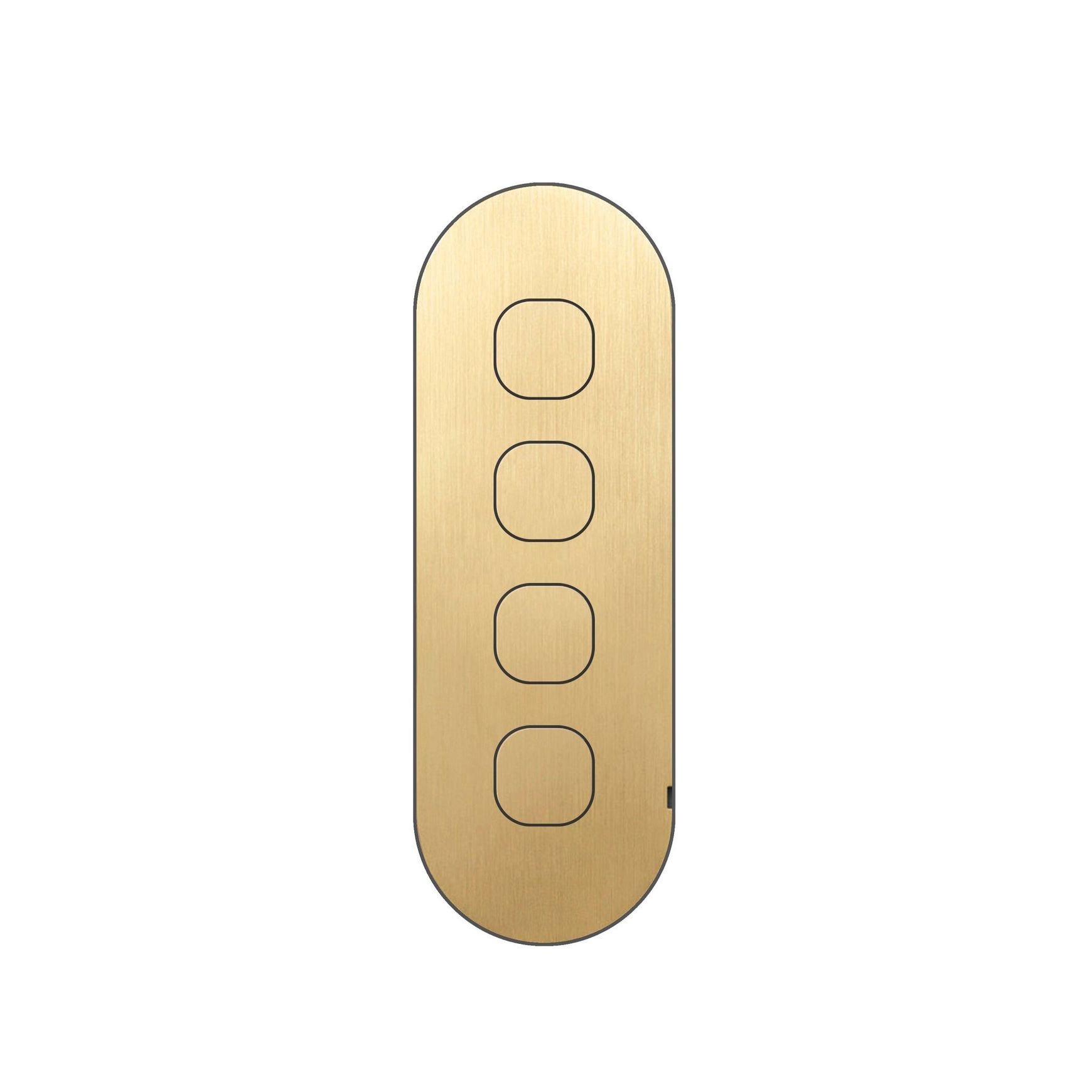 13 Carbon 4 Gang Switch Grid Faceplate