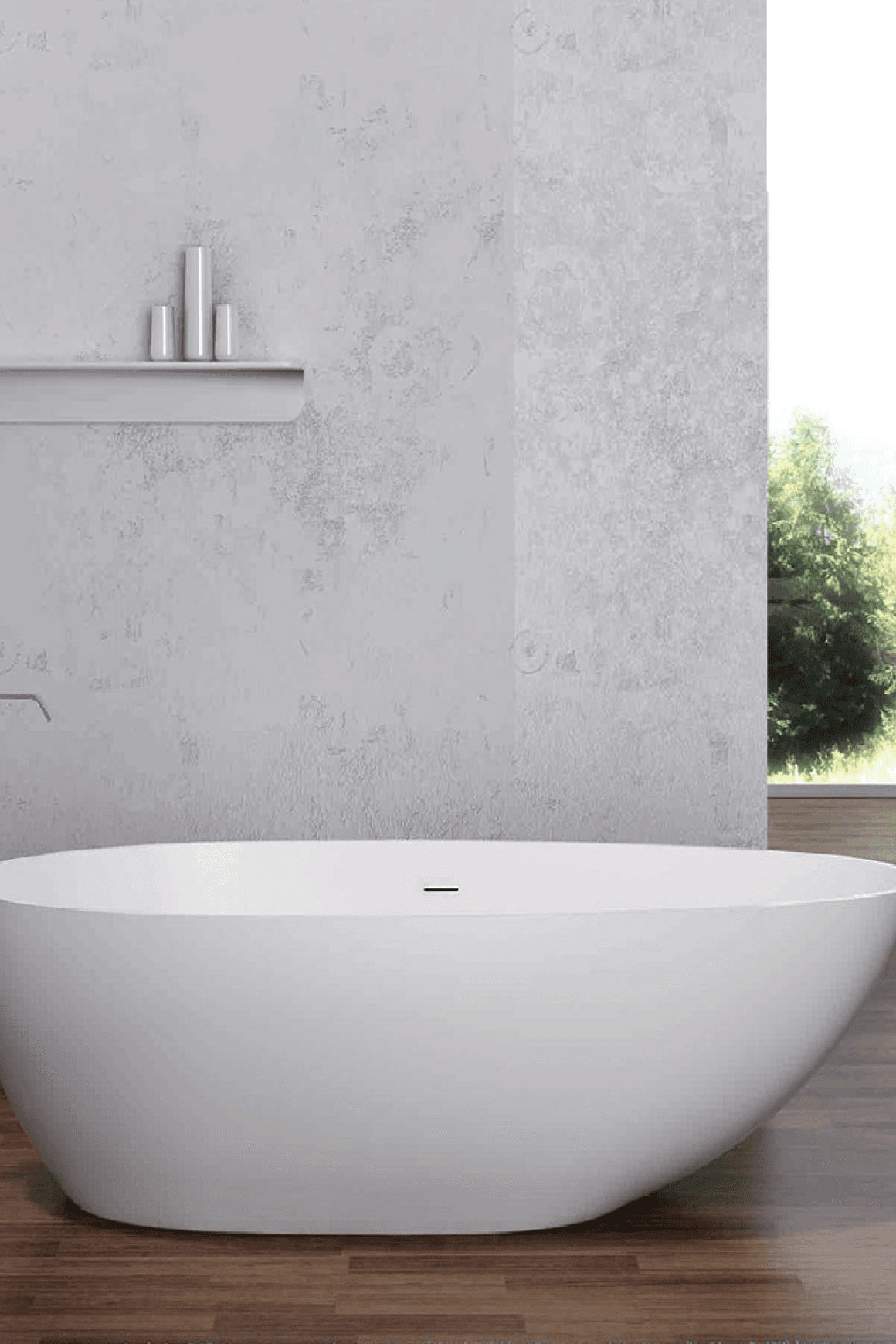 Pietra Bianca Olivia Freestanding Stone Bath