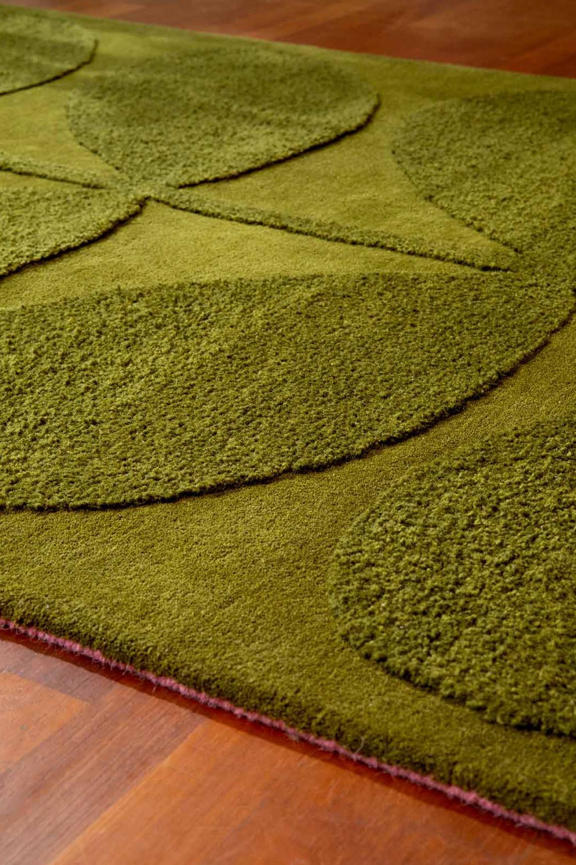 Orla Kiely Solid Stem Rug - Fern | 100% Wool Designer Floor Rug