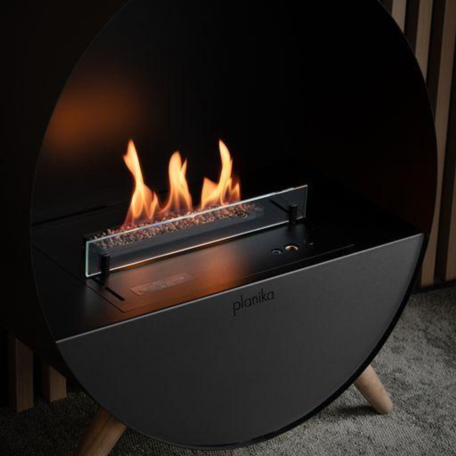 Planika Bubble Floor Bioethanol Fireplace