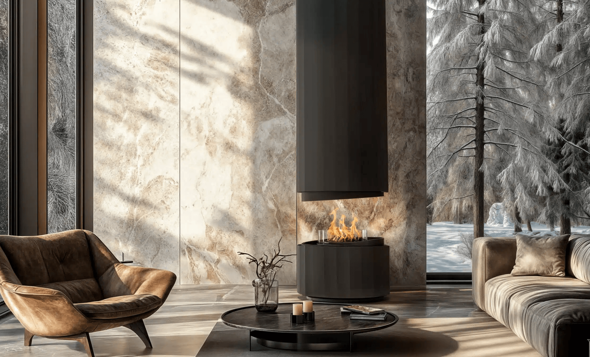Pillar Suspended Fire