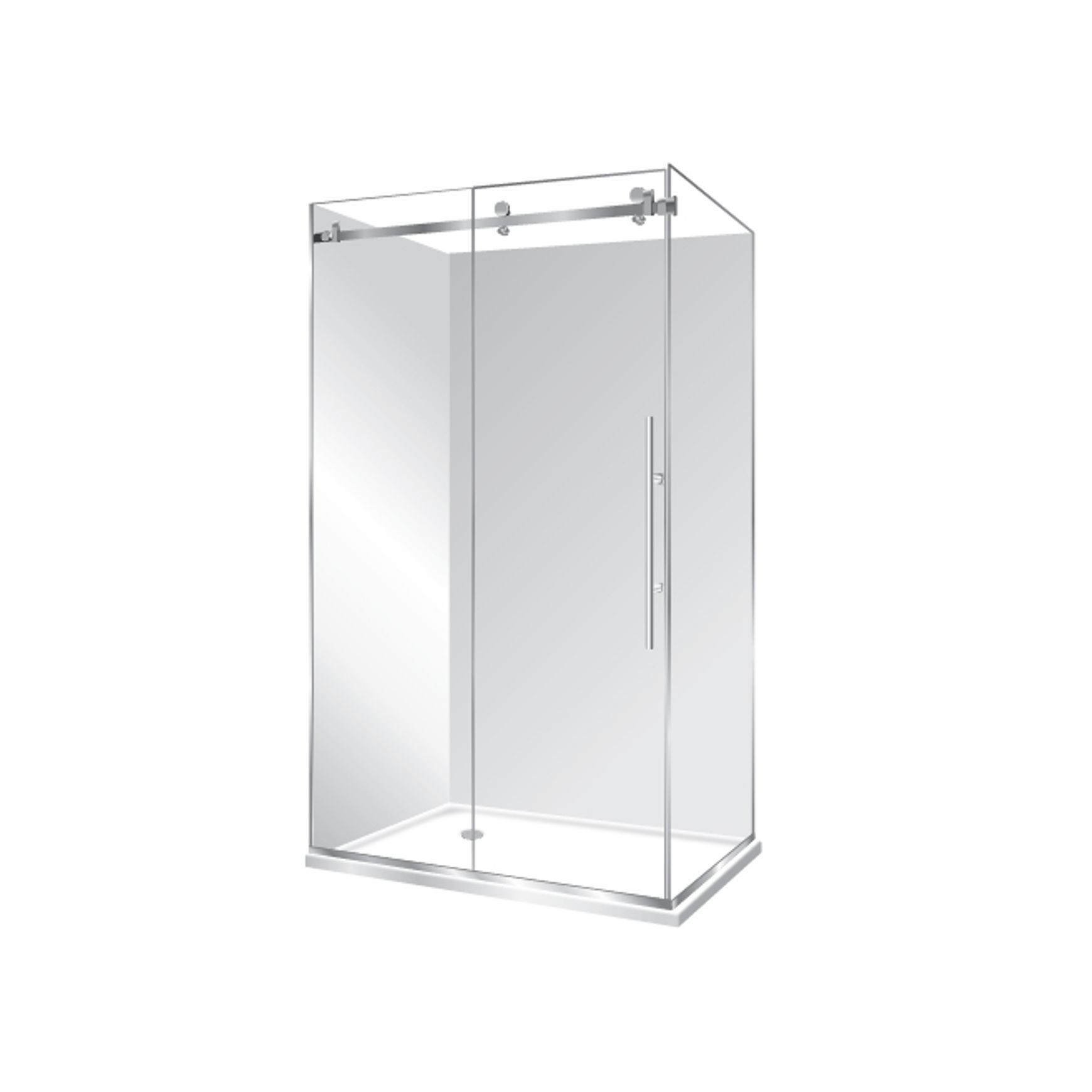 Premier Frameless 2 Sided Sliding Door Shower 1400×1000