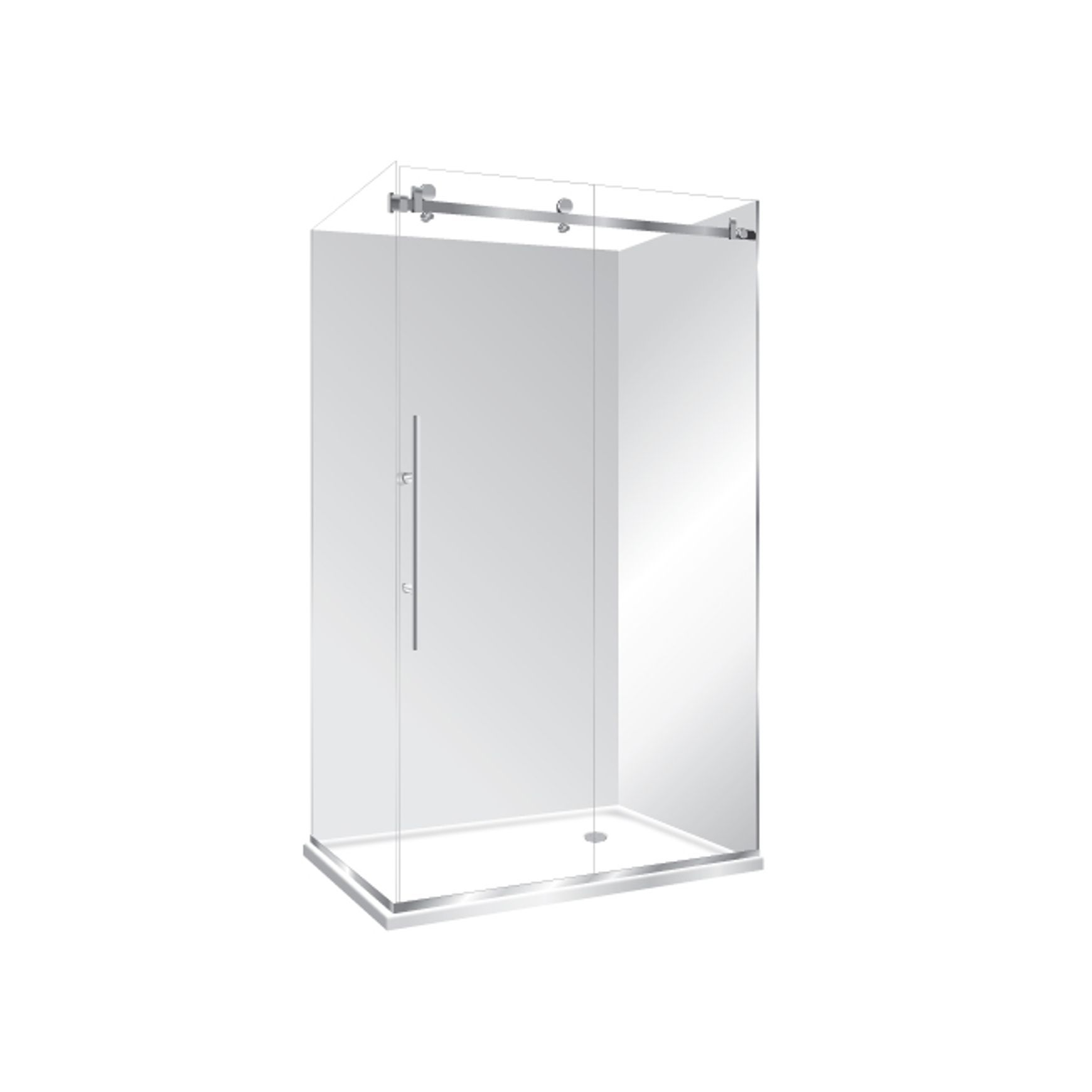 Premier Frameless 2 Sided Sliding Door Shower 1400×1000