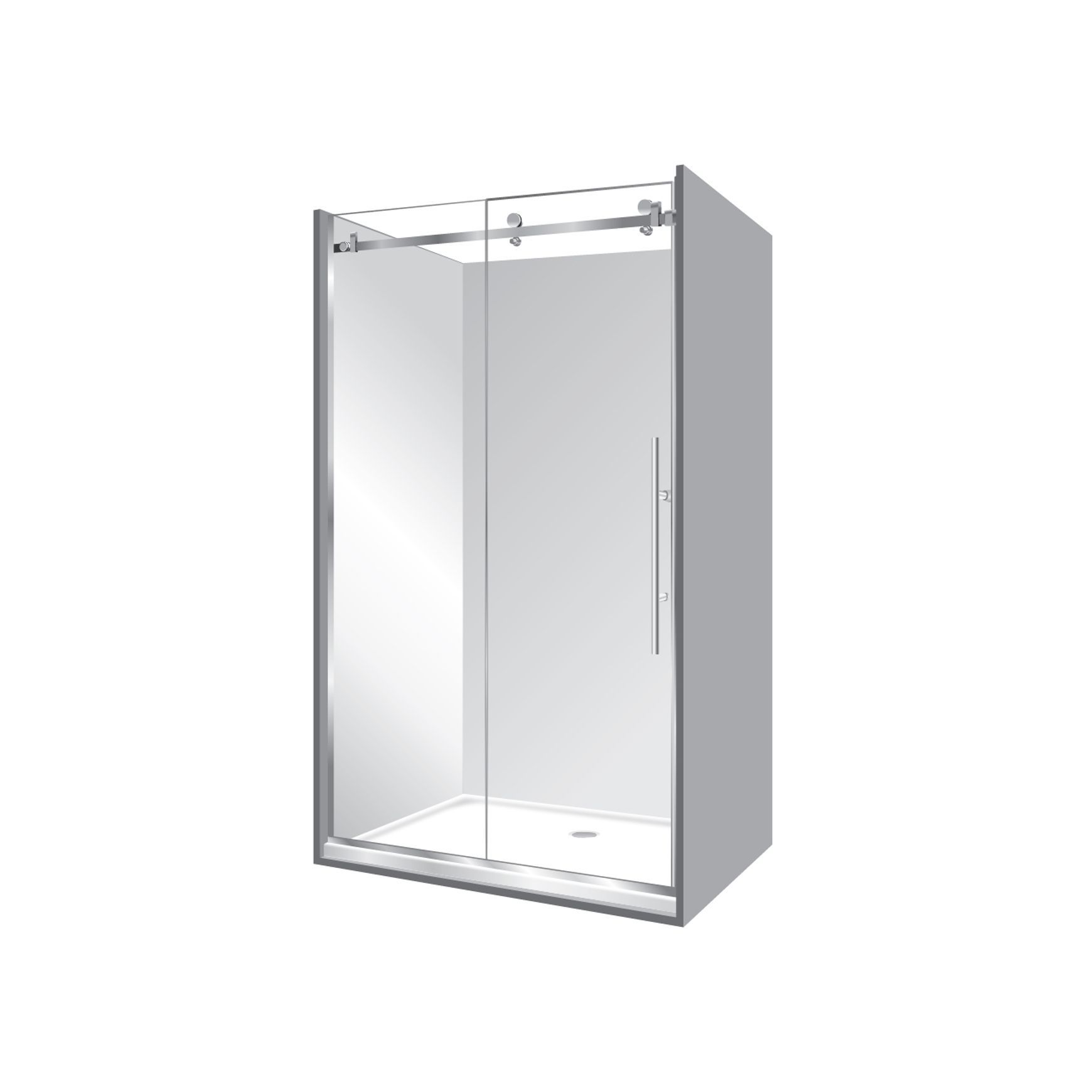 Premier Frameless Alcove Sliding Door Shower 900x1700x900