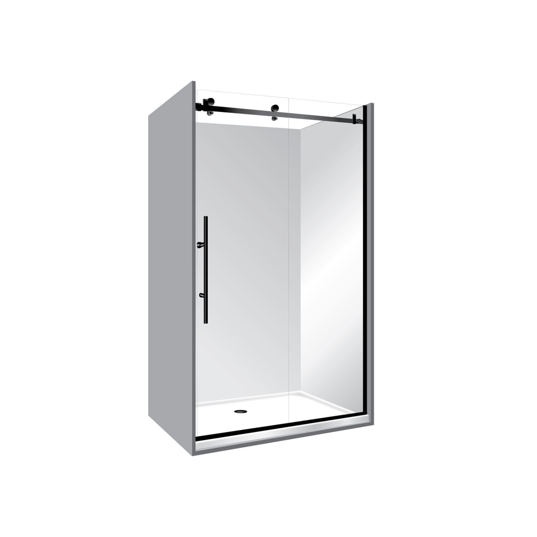 Premier Frameless Alcove Sliding Door Shower 900x1600x900