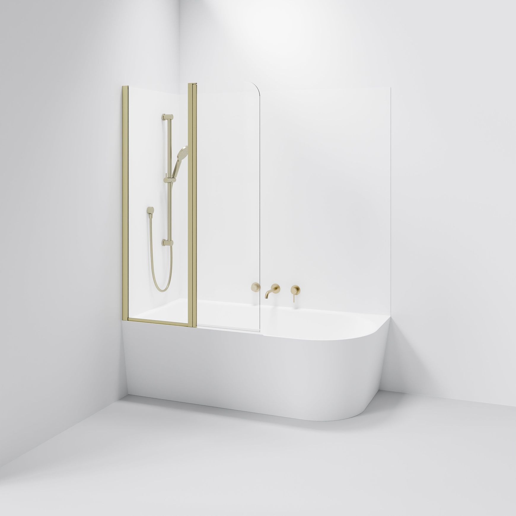 Premiere Double Panel Bath Screen | 550+450mm