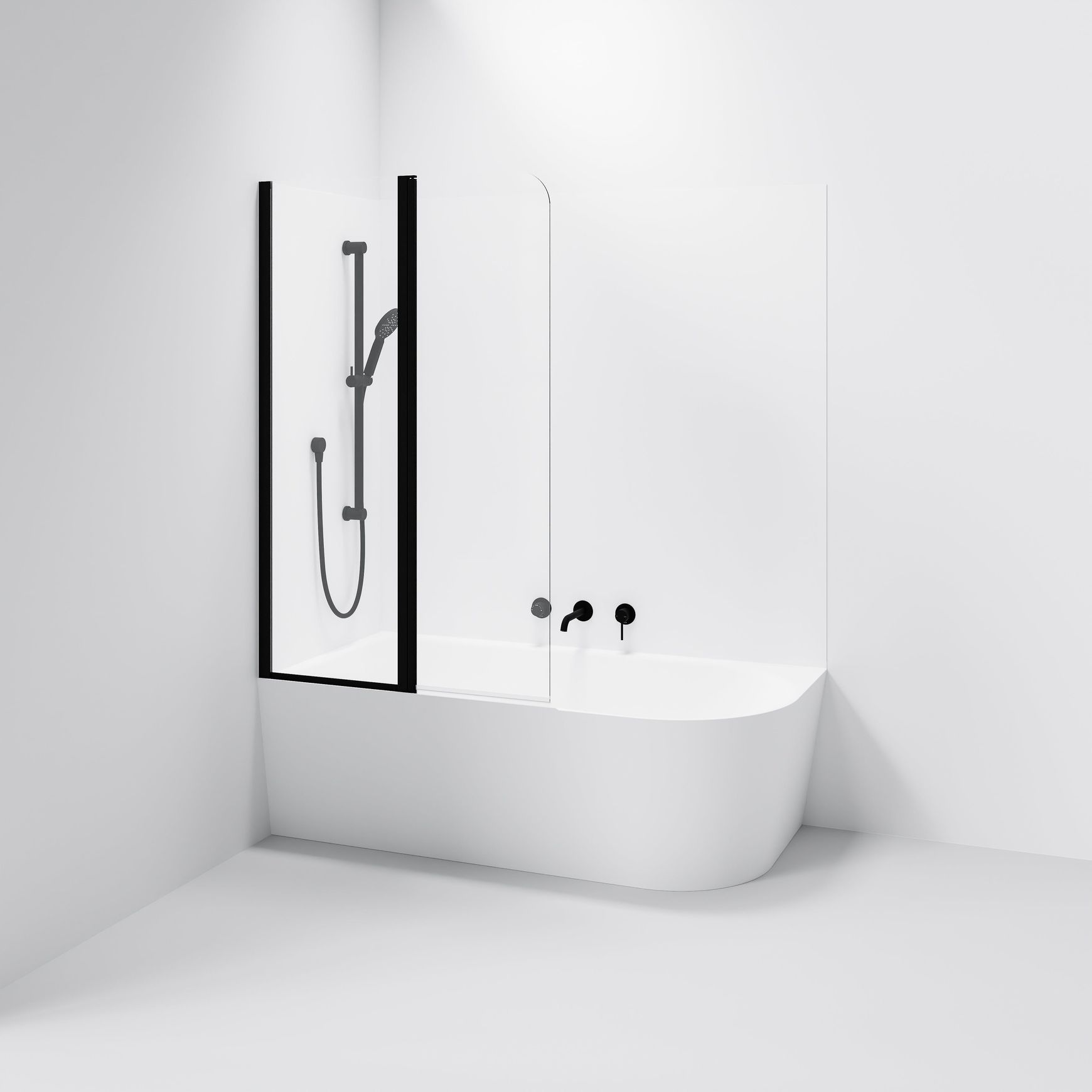 Premiere Double Panel Bath Screen | 550+450mm