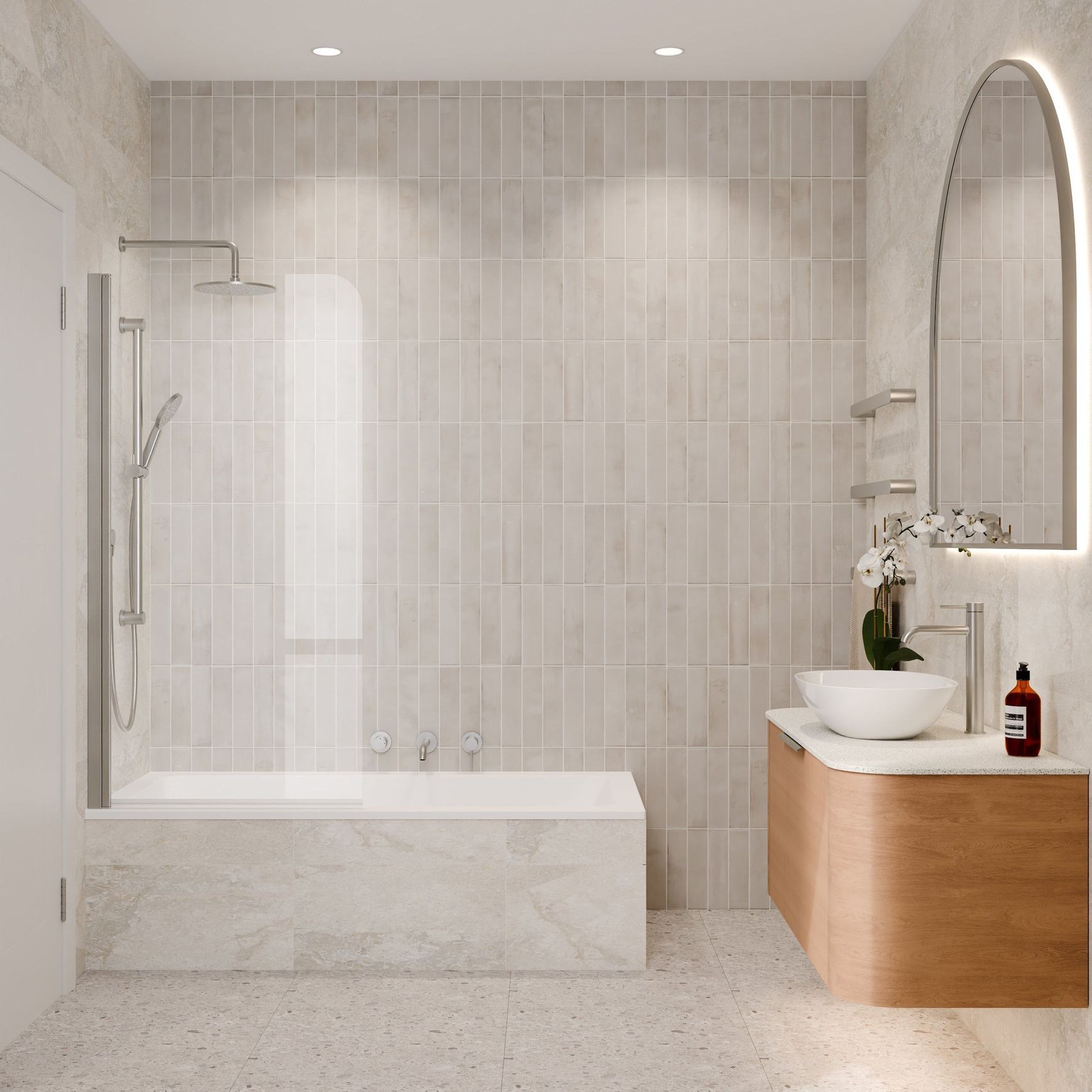 Premiere Single Bath Screen | 800mm