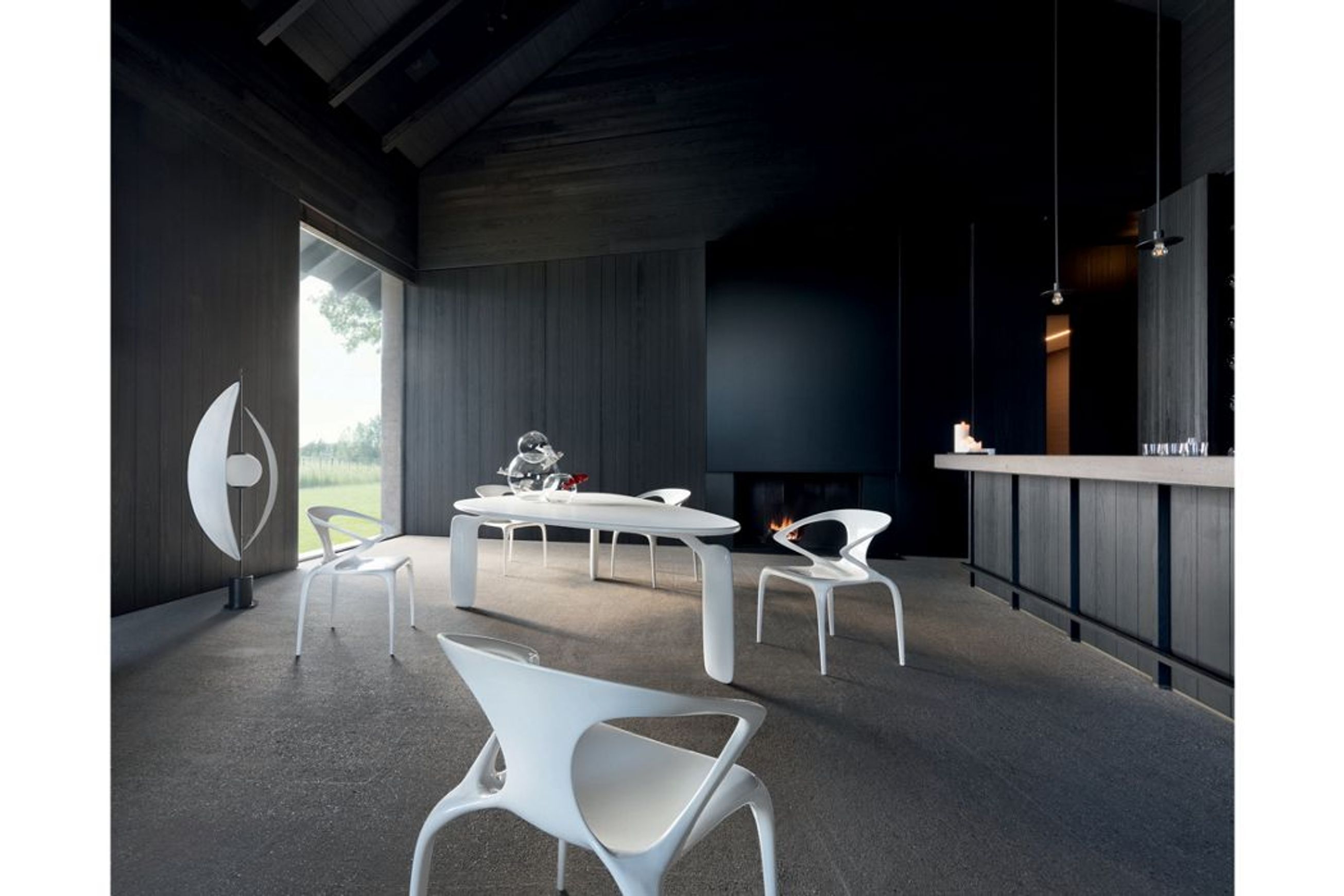 Pulp Triangular Dining Table / Desk