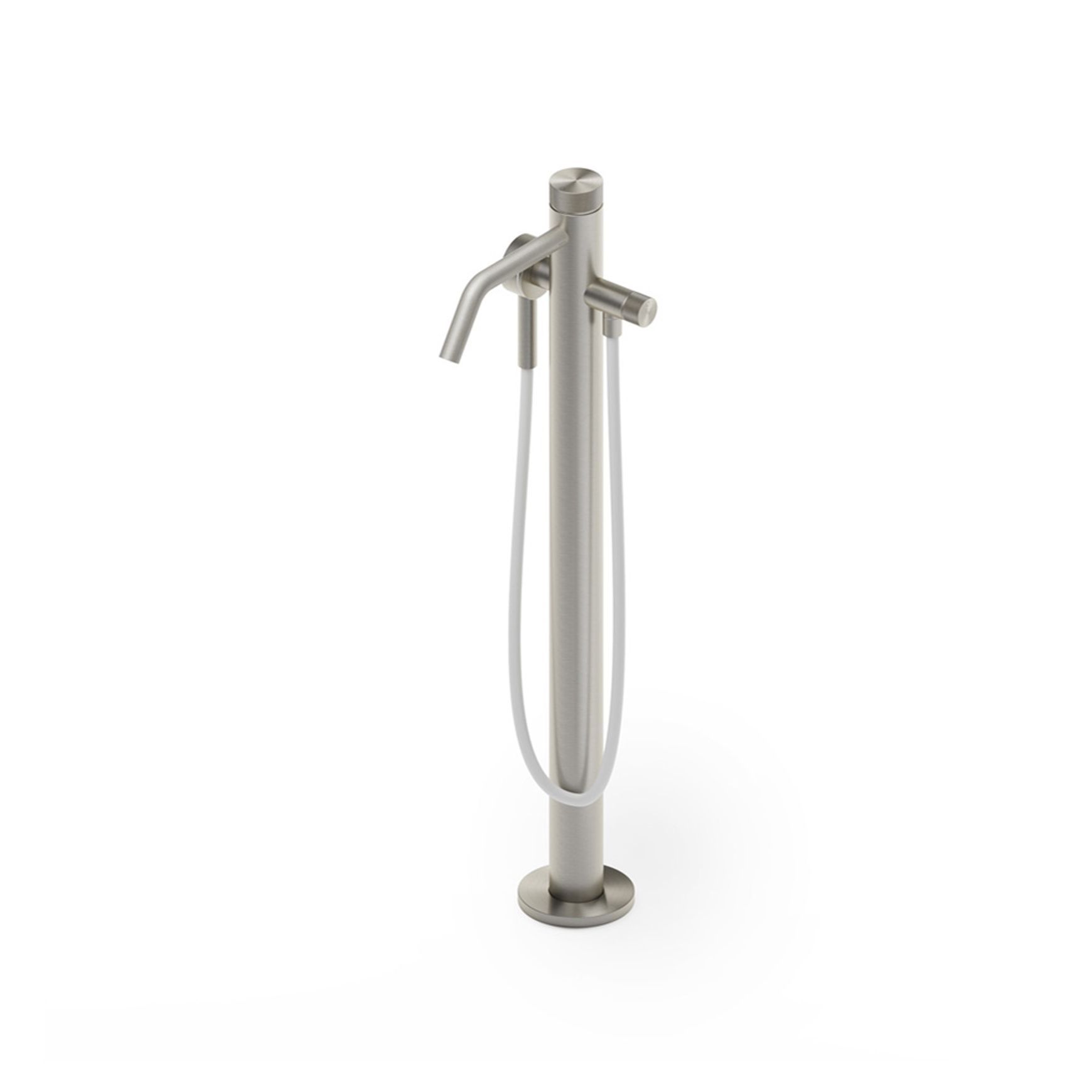 Reel Floor Mount Bath Filler with Handshower