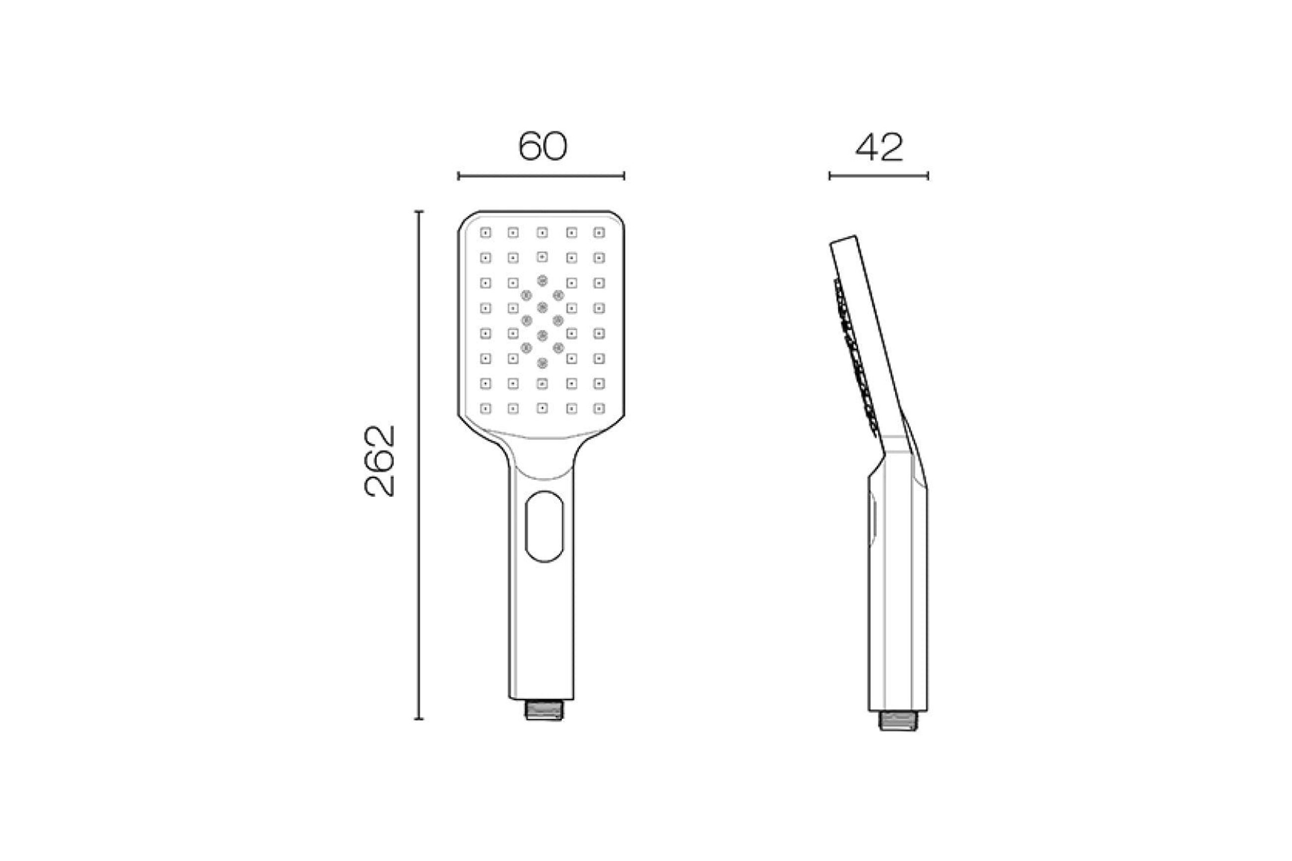 Square Or Round Replacement Shower Hand Piece