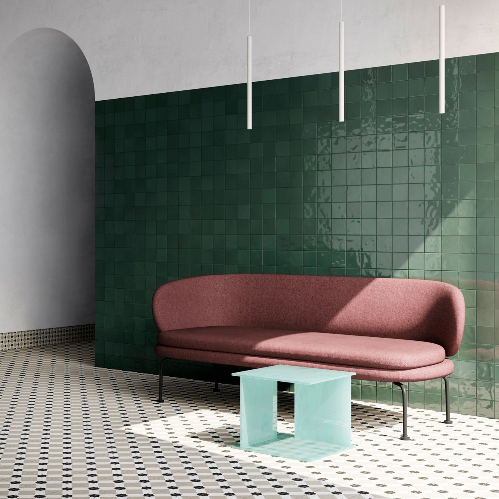 Rebel Emerald Green Gloss 100x100
