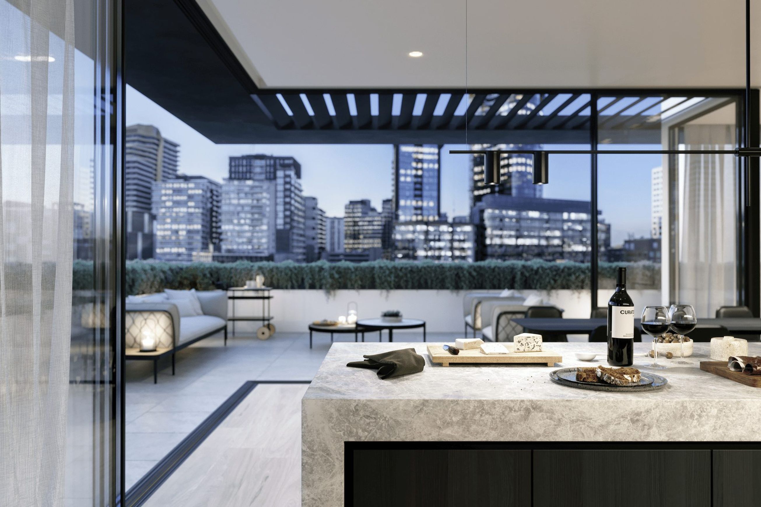 Tundra Grey Honed Limestone Tiles