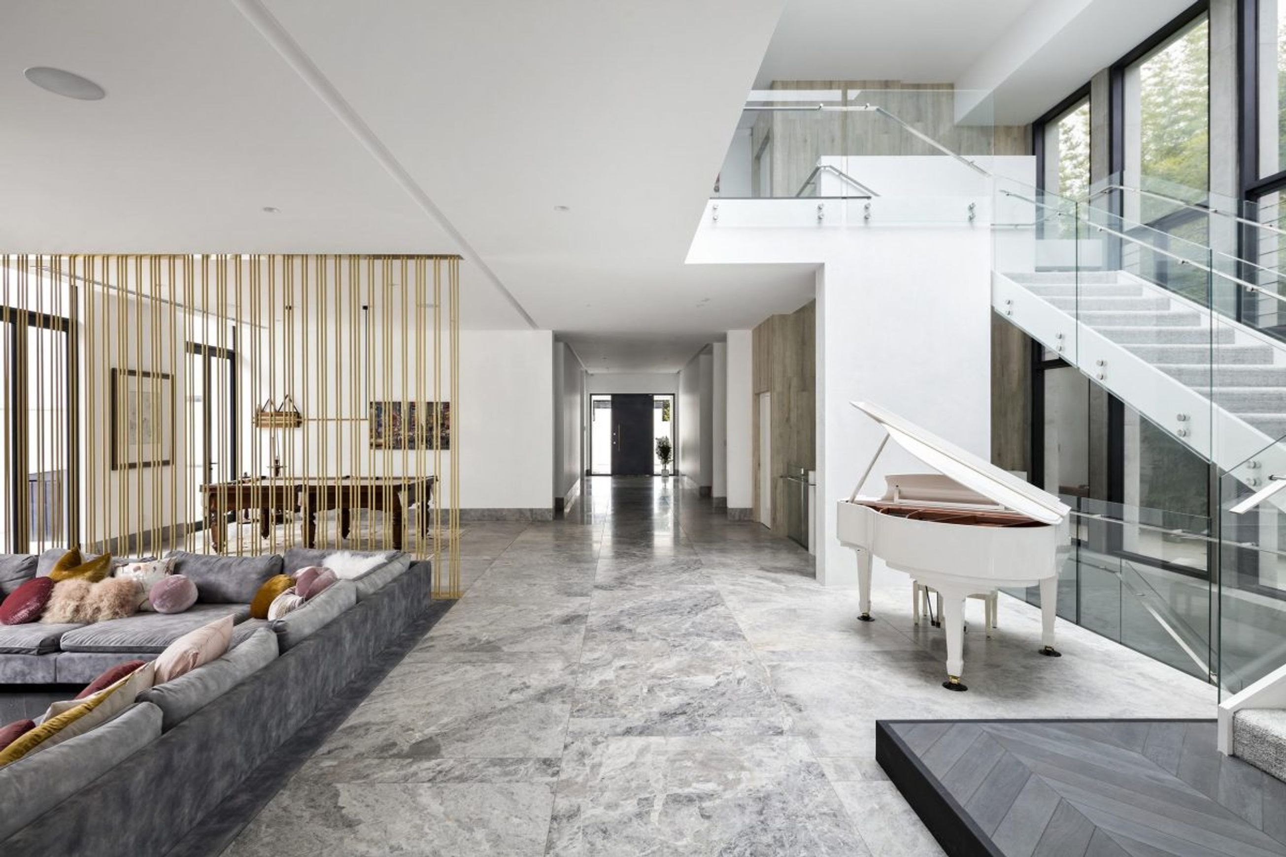 Tundra Grey Honed Limestone Tiles