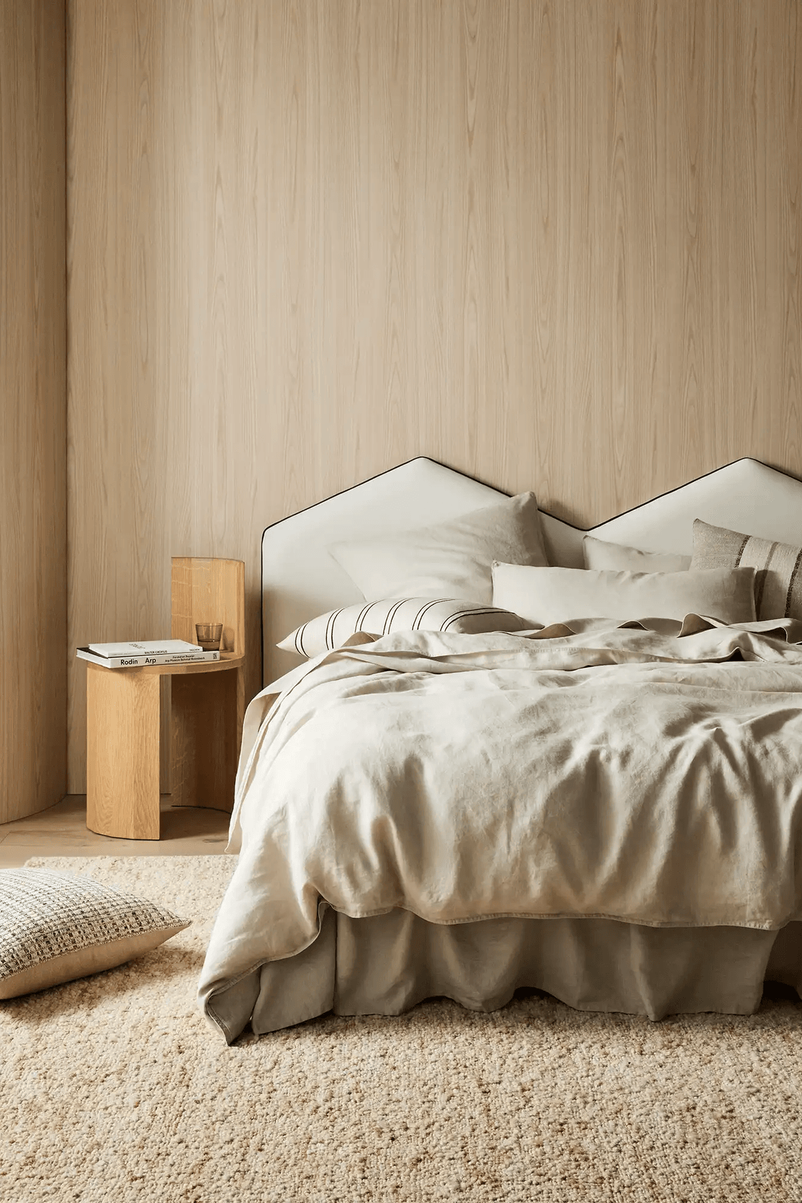Ravello Pillowcase Pair - Bone | Standard, King or Euro Size