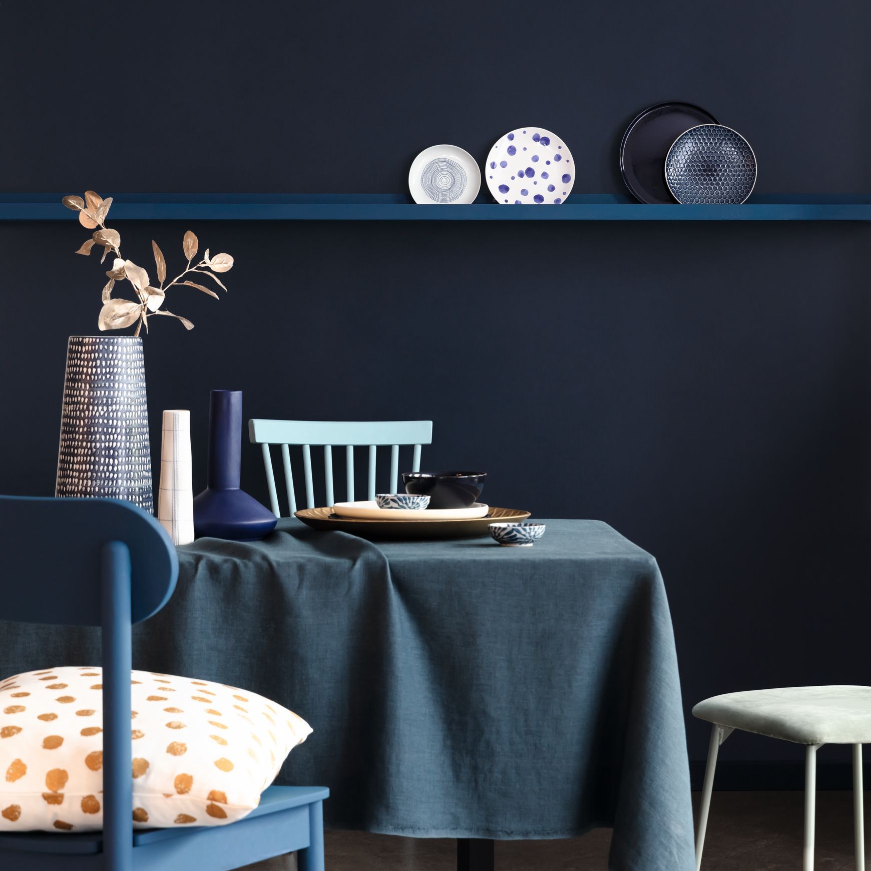 Resene Only Blue Wallpaper Collection