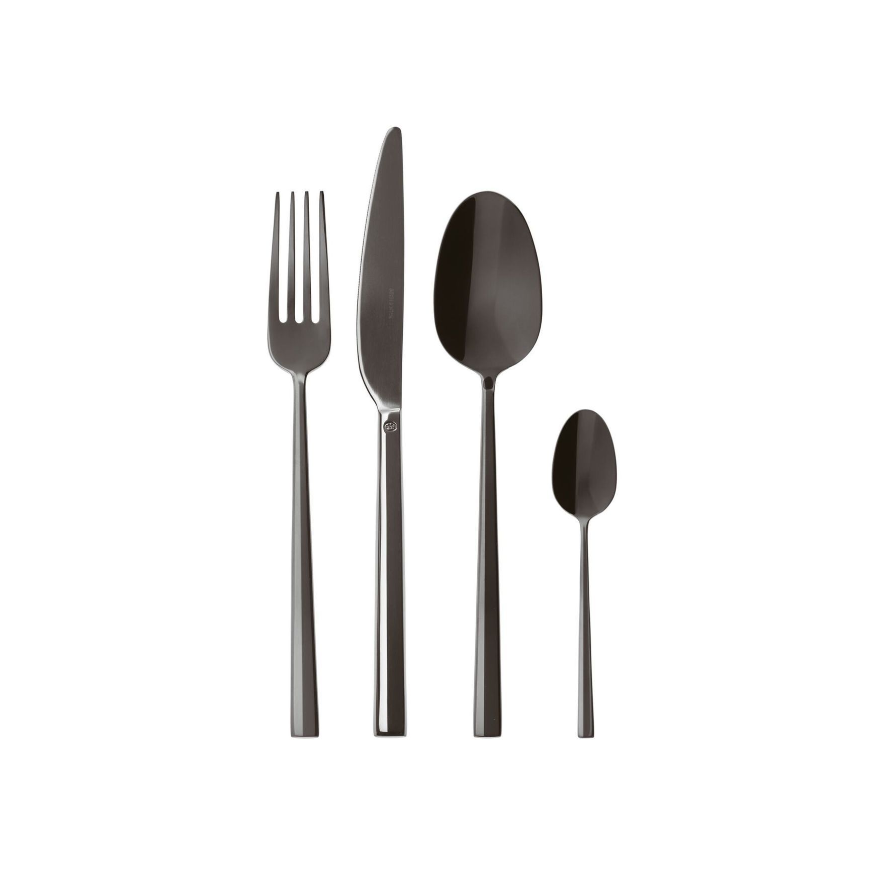 Rock PVD Mirror 2 Black 24 Piece Set