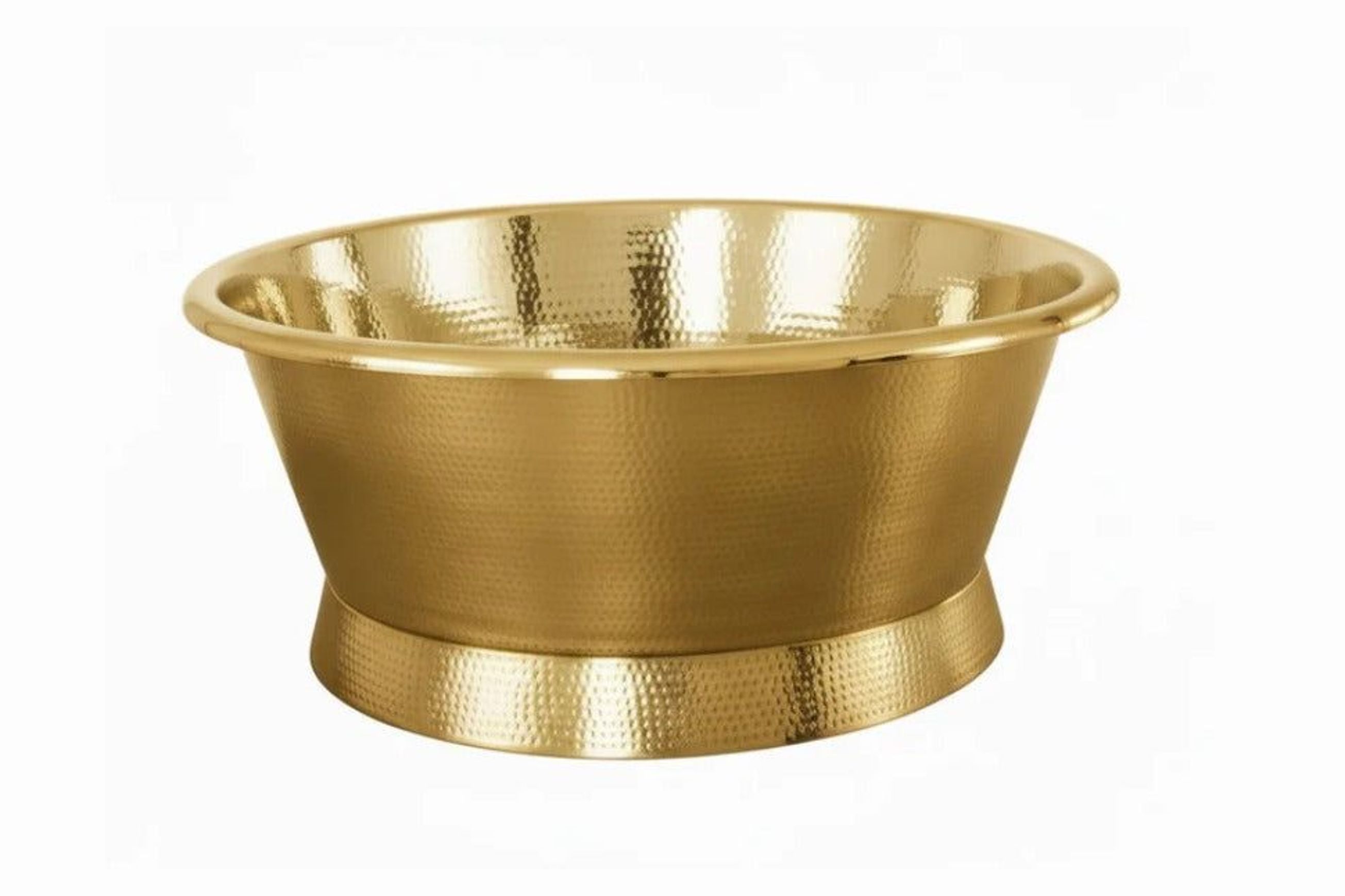Round Hammered Brass Bath 1500mm - CBR002 1500