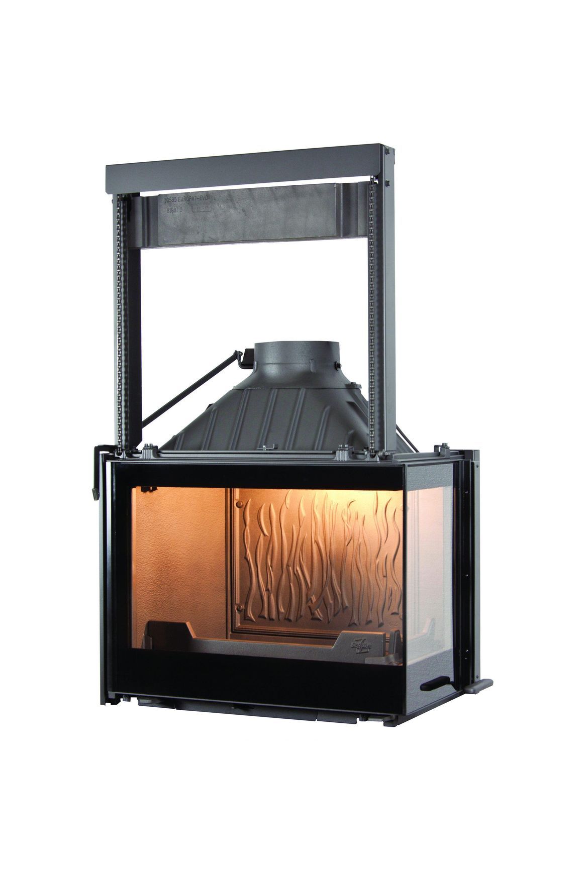 Seguin Europa 7 Right Hand Corner Cast Iron Fireplace
