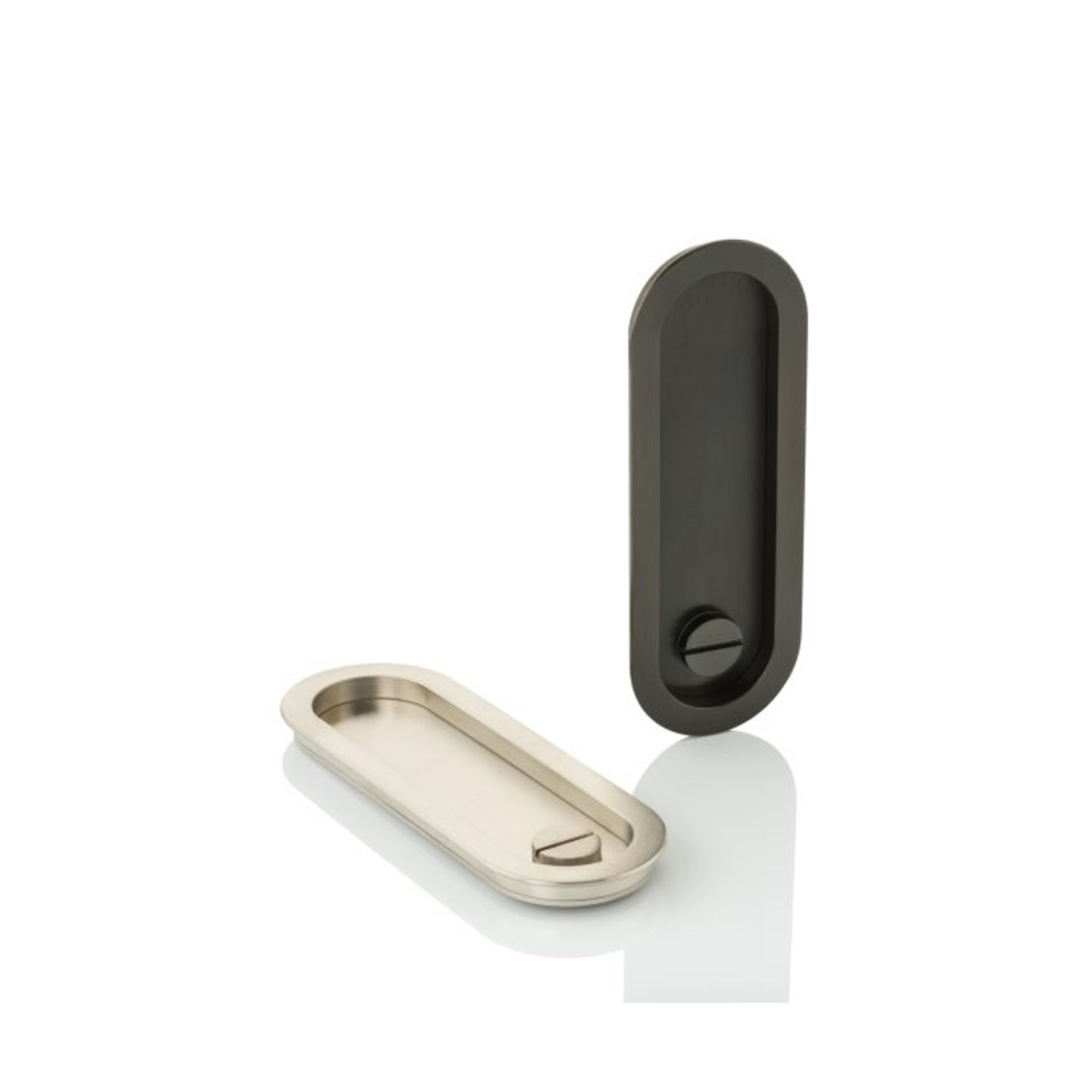 Joseph Giles - Maurice Low Profile Oval Recessed Pull With Privacy Turn/Release