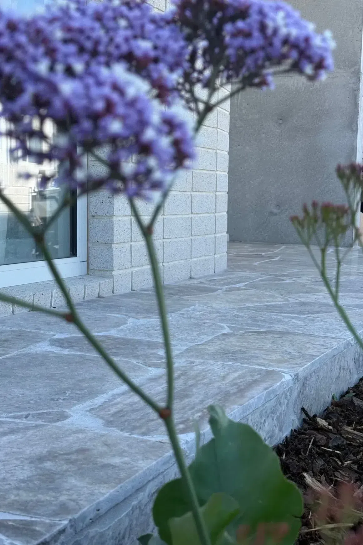 Silver Travertine Crazy Paving