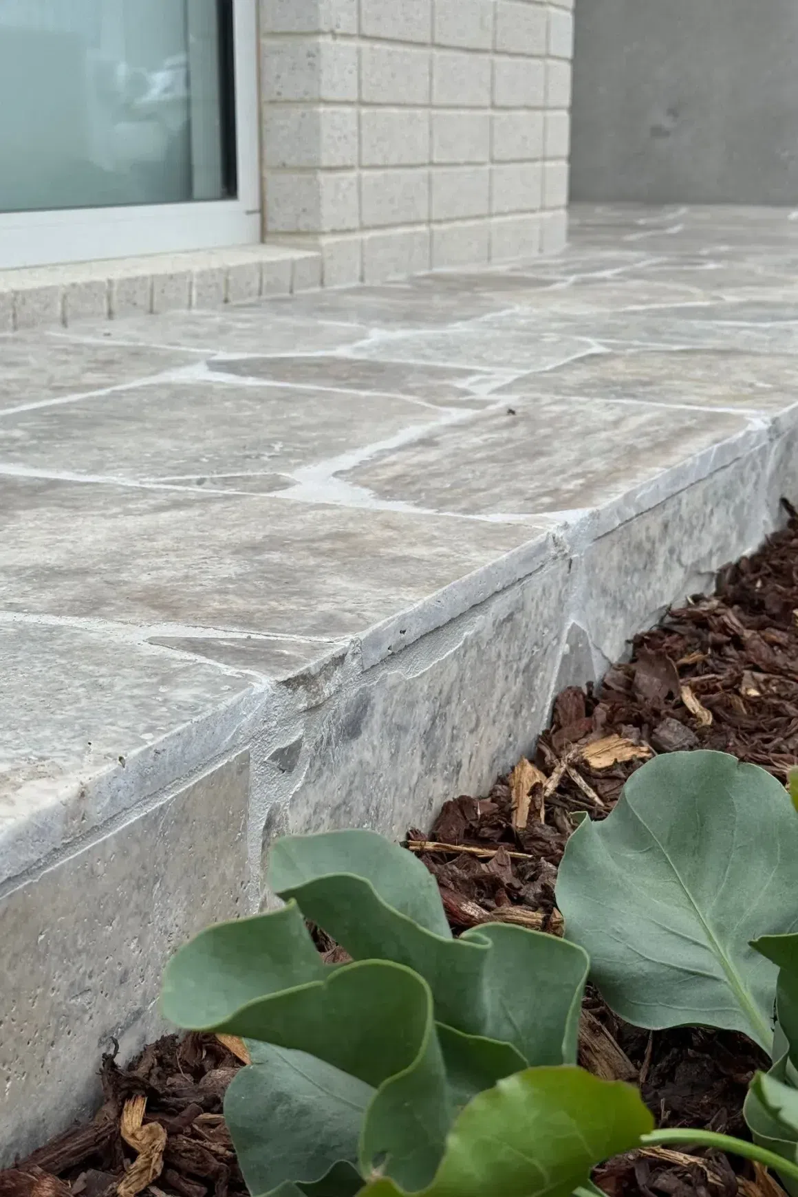 Silver Travertine Crazy Paving