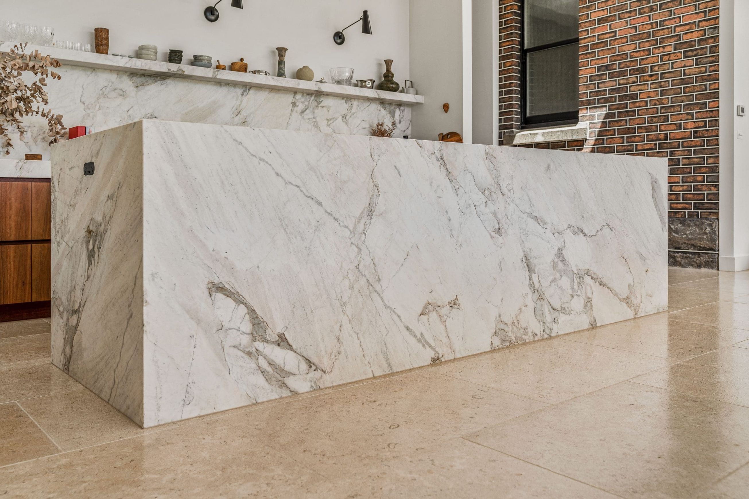 Sinai Pearl Brushed Limestone Tiles