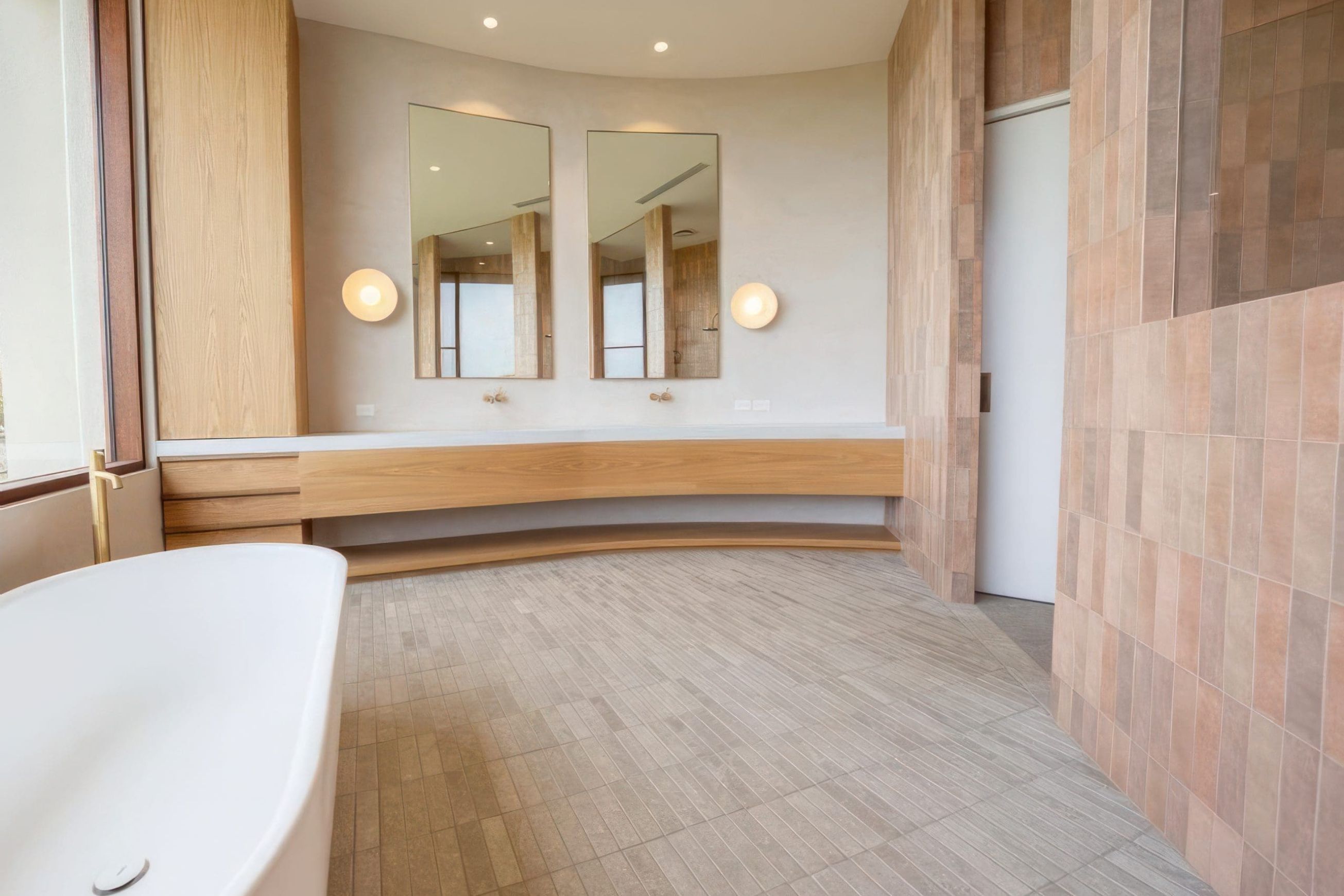 Sinai Pearl Brushed Limestone Tiles