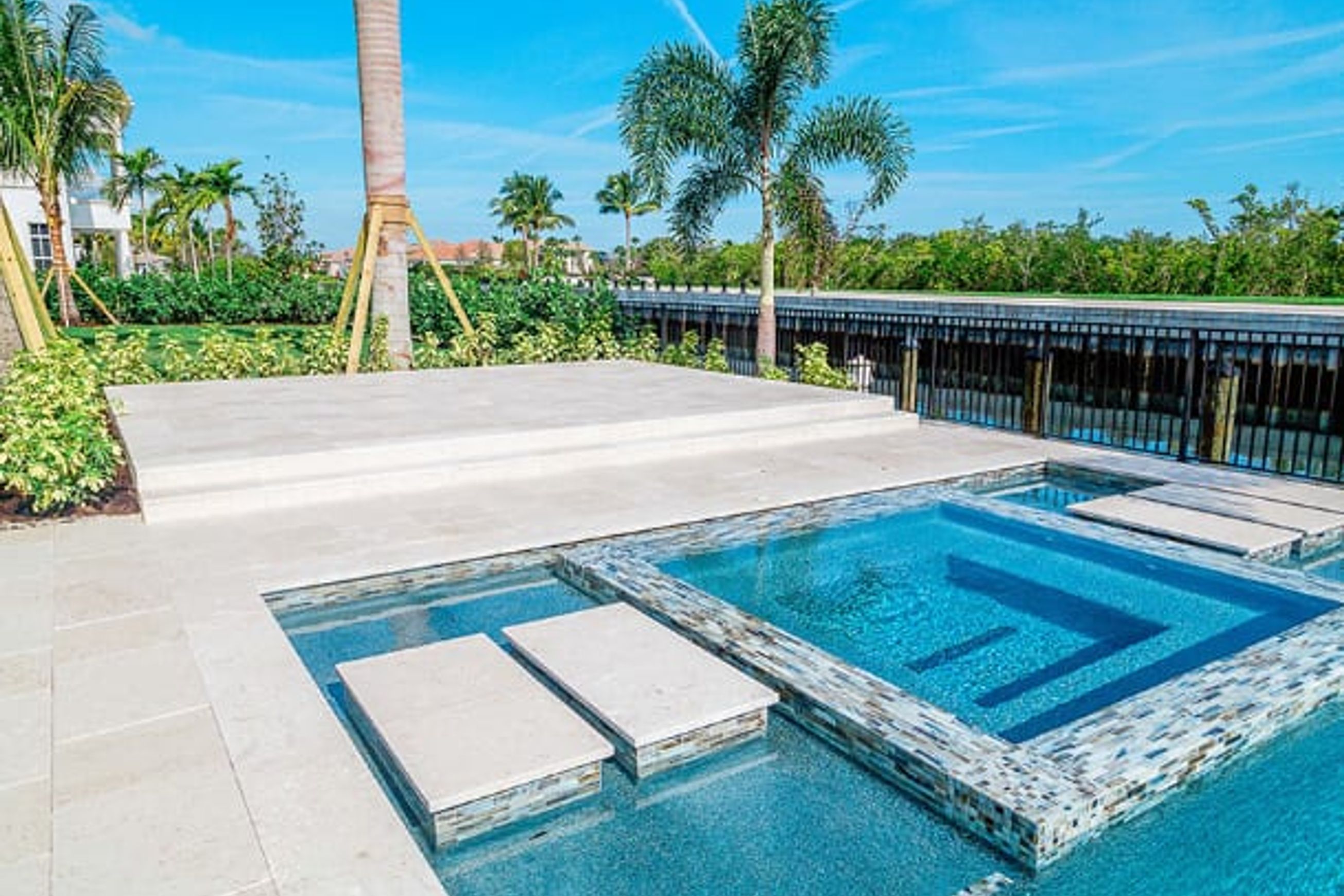 Sinai Pearl Sandblasted Limestone Pool Coping