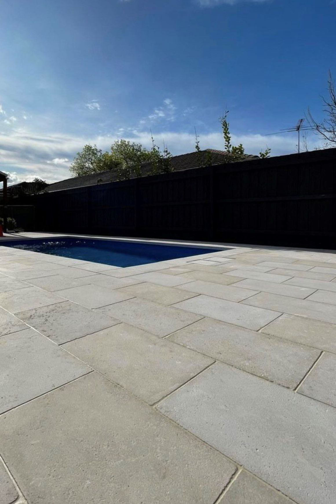Sinai Pearl Sandblasted Limestone Pool Coping