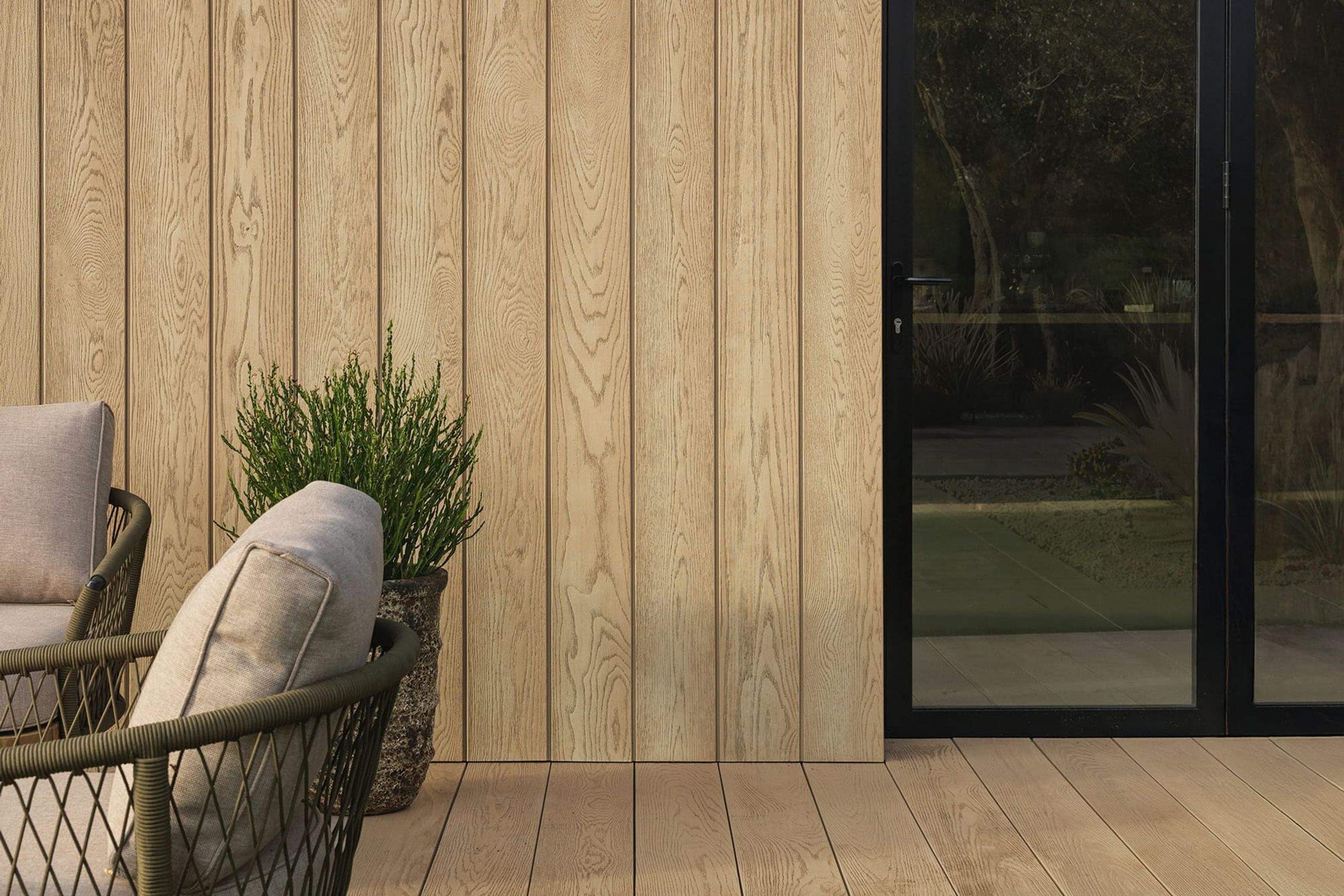Millboard Envello Shadow Line+ Cladding | Ashwood
