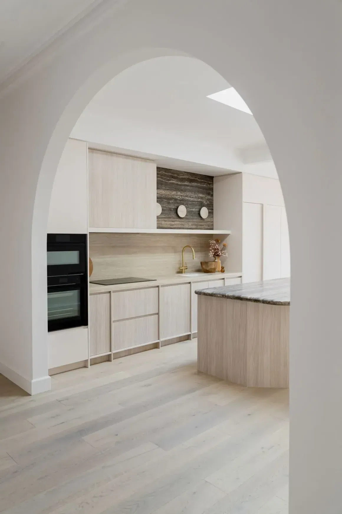 Titanium Vein Cut Travertine Benchtop