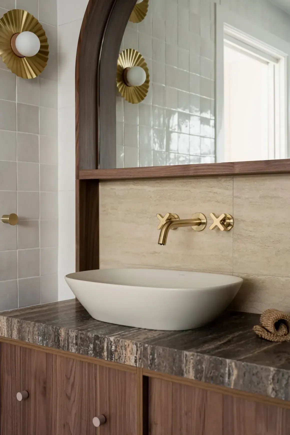 Titanium Vein Cut Travertine Benchtop