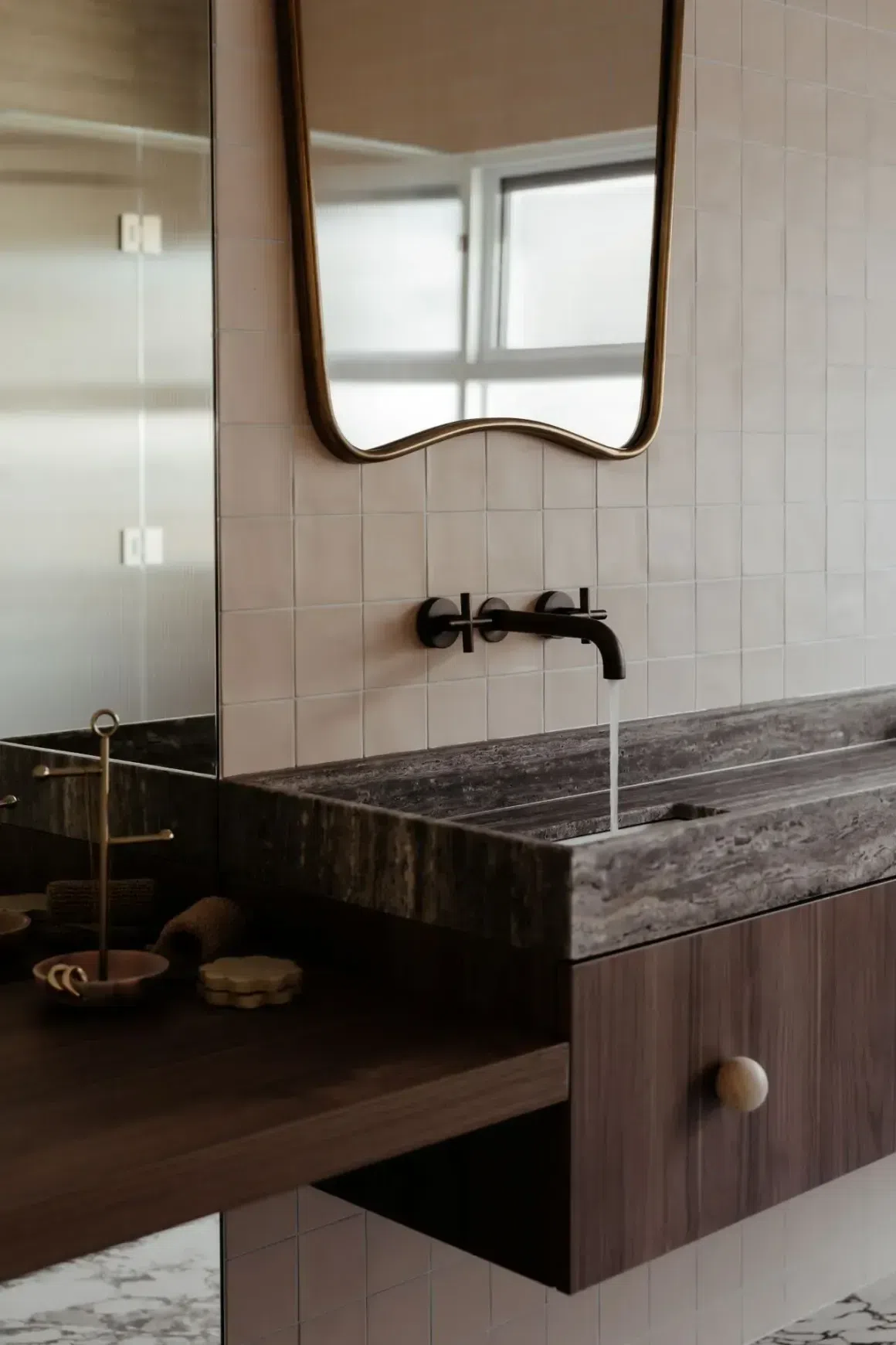 Titanium Vein Cut Travertine Benchtop