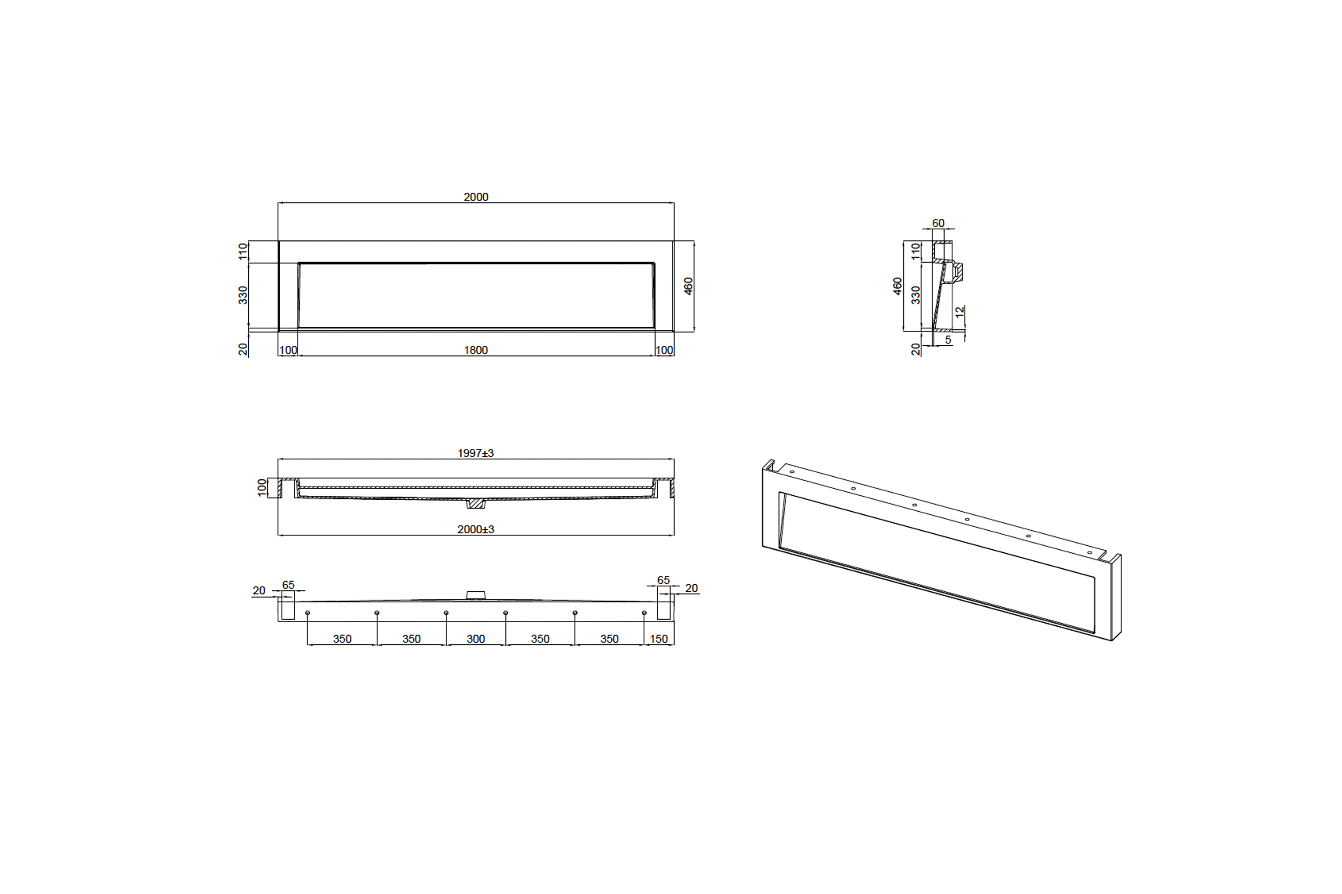 The Ramp Basin - Ramp C100 2000mm