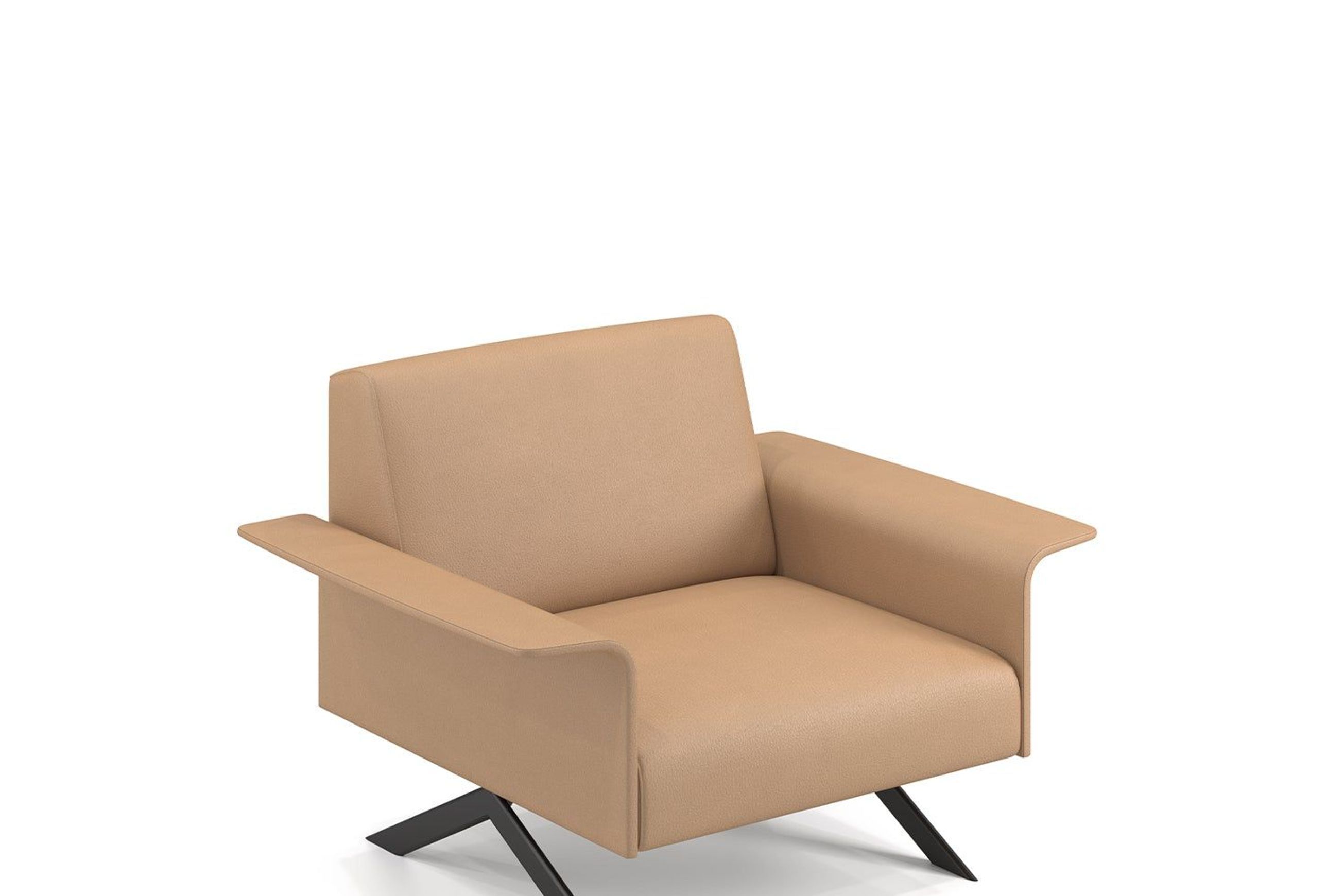 Sistema Legs Armchair - Curved Armrest