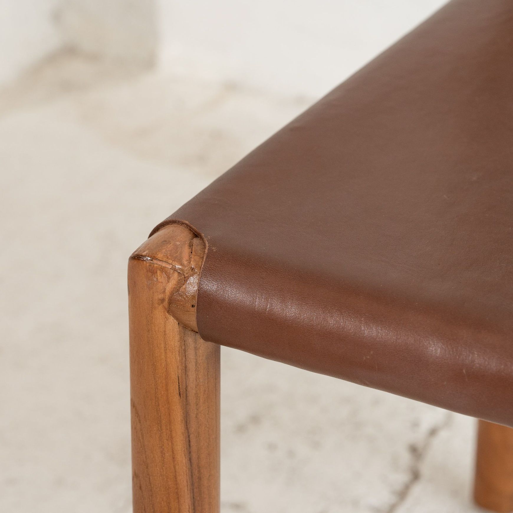 Soren Leather Dining Chair - Chocolate